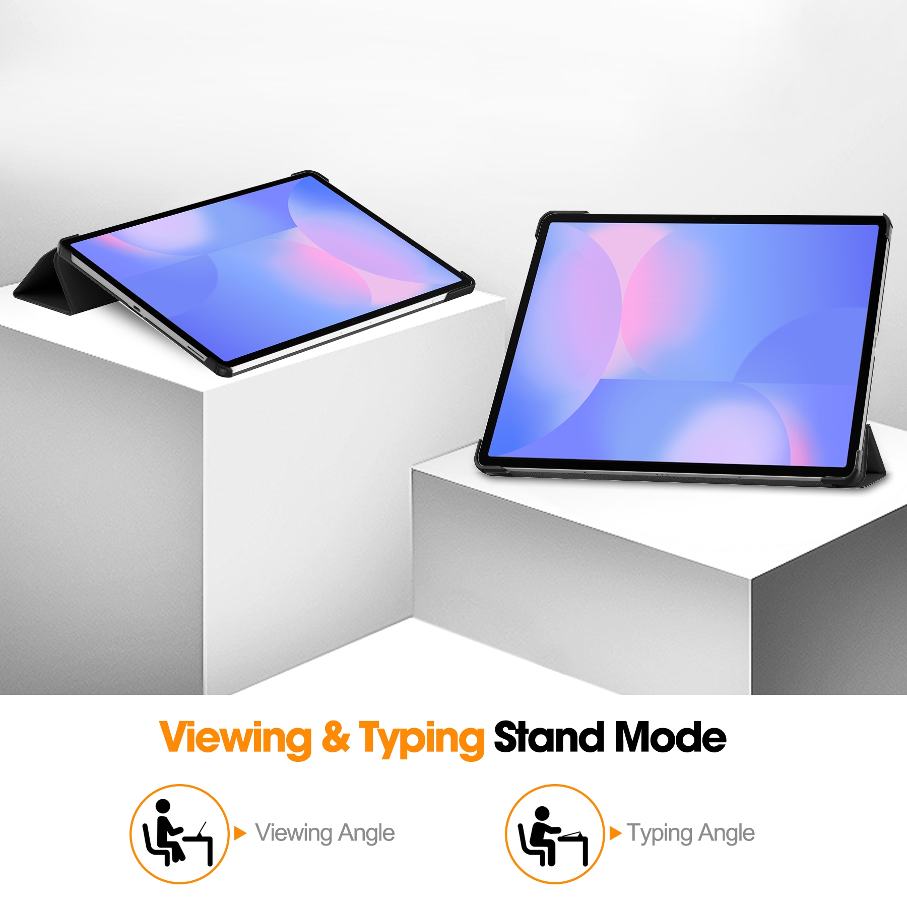 Samsung Galaxy Tab S10 FE Plus Tri-Fold etui, Svart