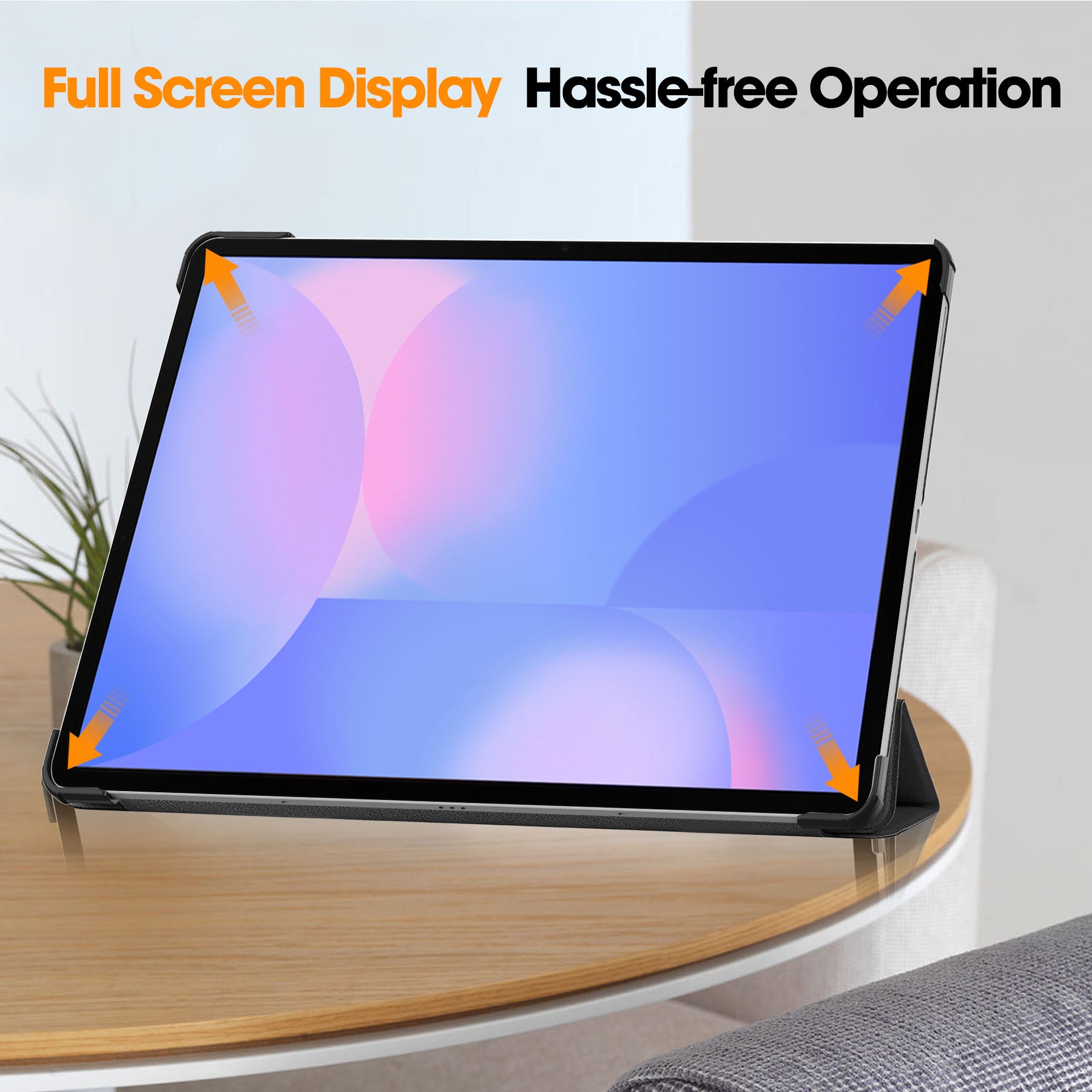 Samsung Galaxy Tab S10 FE Plus Tri-Fold etui, Svart