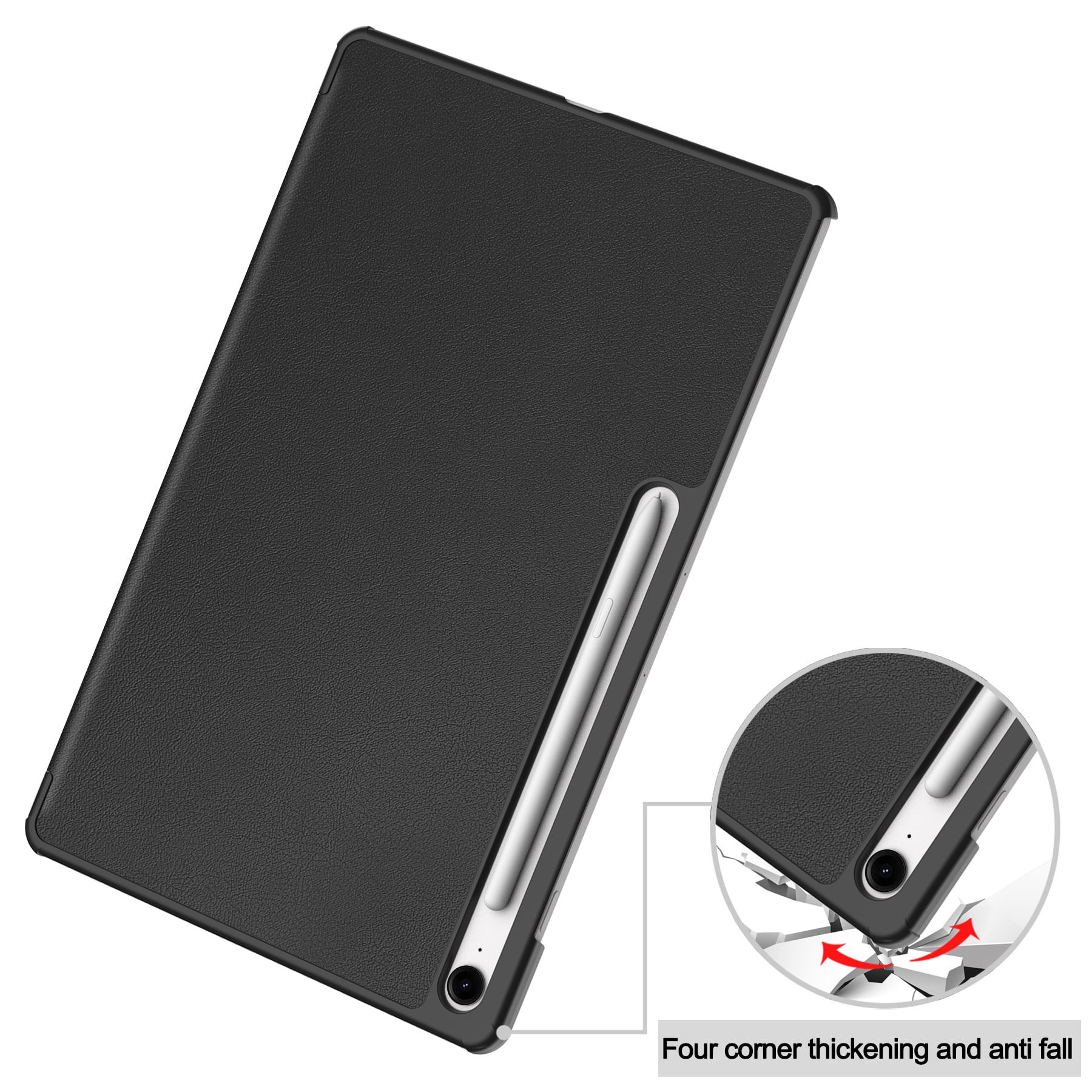 Samsung Galaxy Tab S10 FE Plus Tri-Fold etui, Svart
