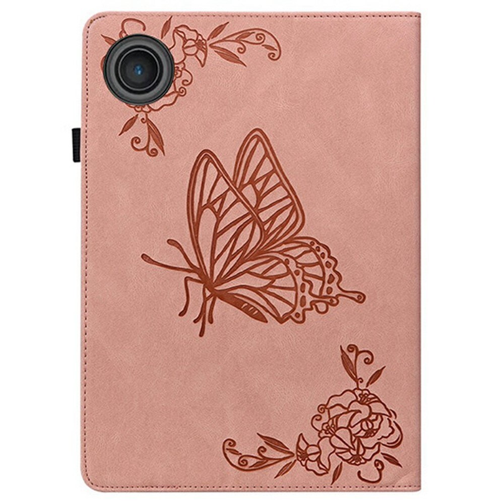  Lenovo Tab Fint etui med sommerfugler, Rosa