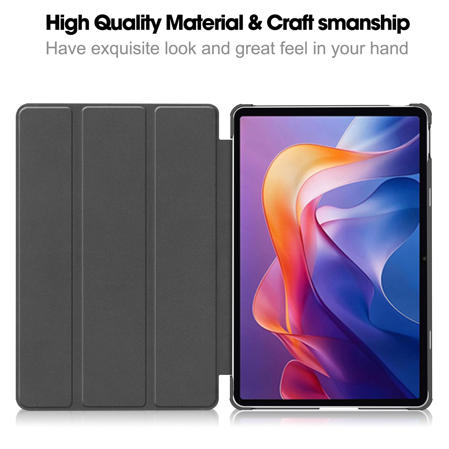 Xiaomi Redmi Pad 2 Tri-Fold etui, Svart