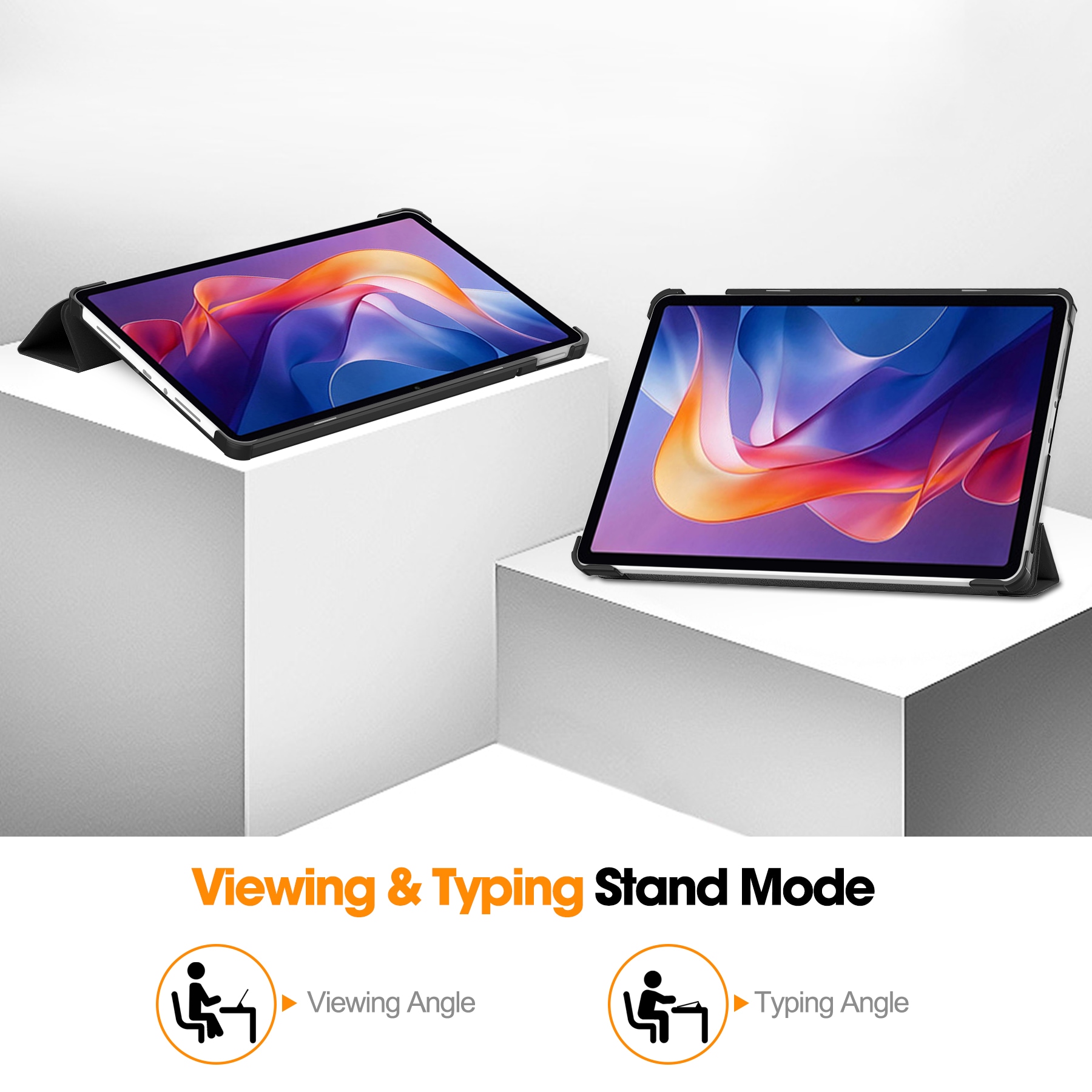 Xiaomi Redmi Pad 2 Tri-Fold etui, Svart