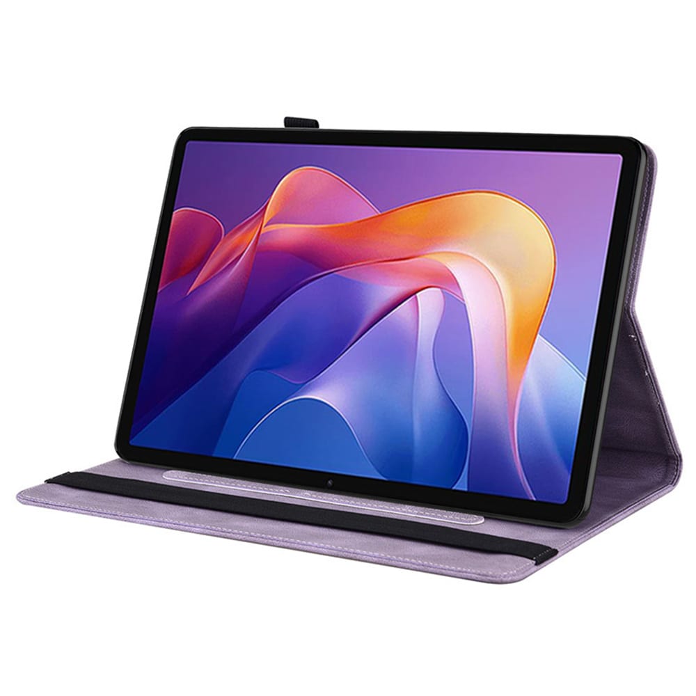 Xiaomi Redmi Pad 2 Fint etui med sommerfugler, Lilla
