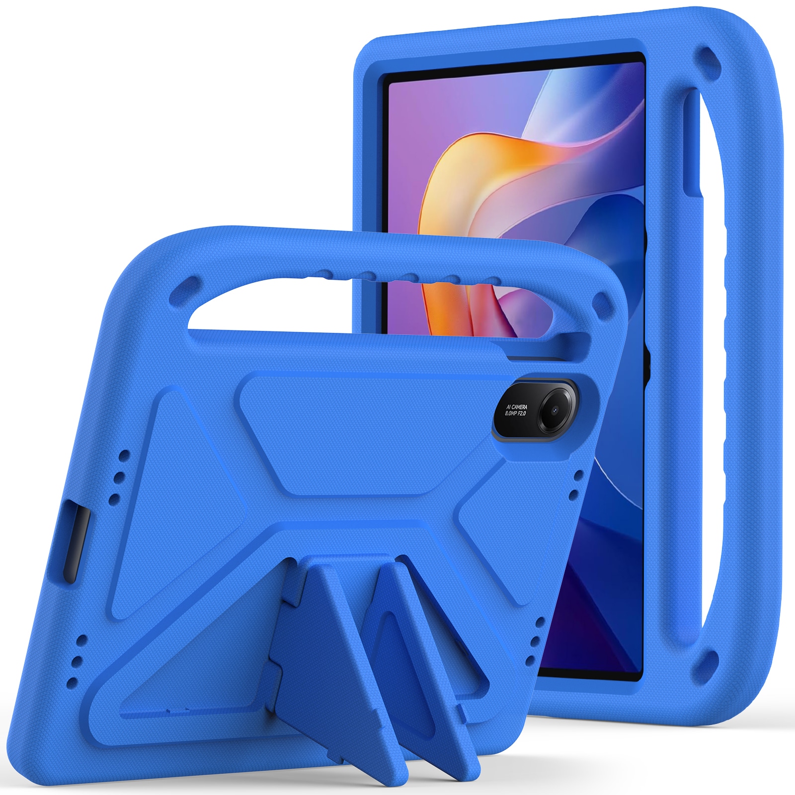 Xiaomi Redmi Pad 2 Støtsikkert deksel/etui med håndtak, Blå