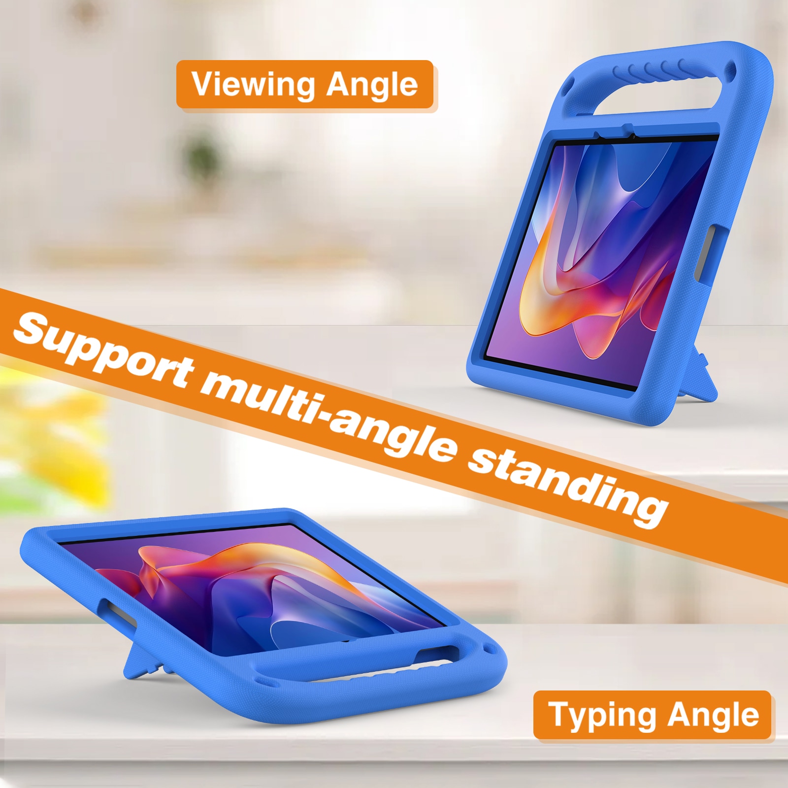 Xiaomi Redmi Pad 2 Støtsikkert deksel/etui med håndtak, Blå