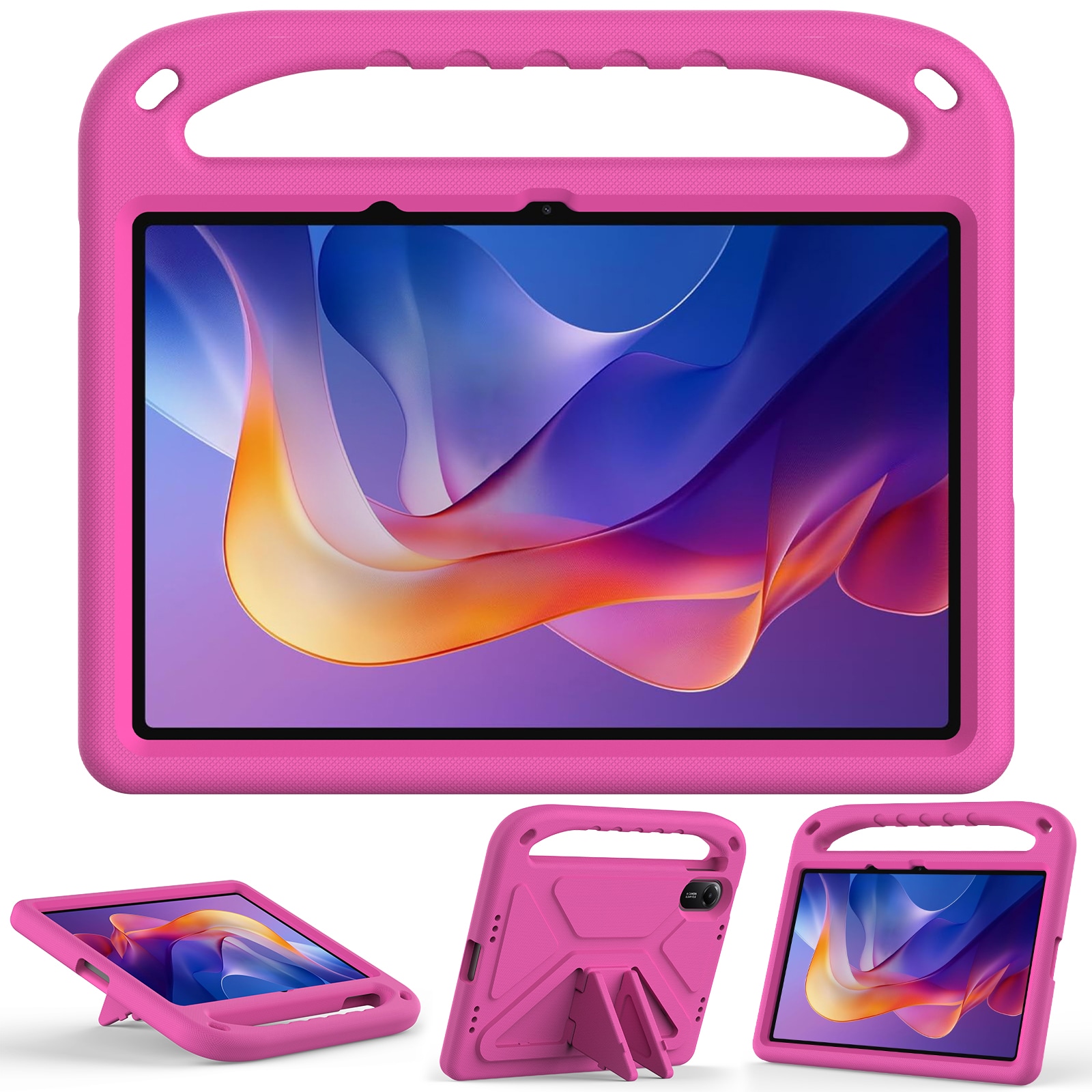 Xiaomi Redmi Pad 2 Støtsikkert deksel/etui med håndtak, Rosa