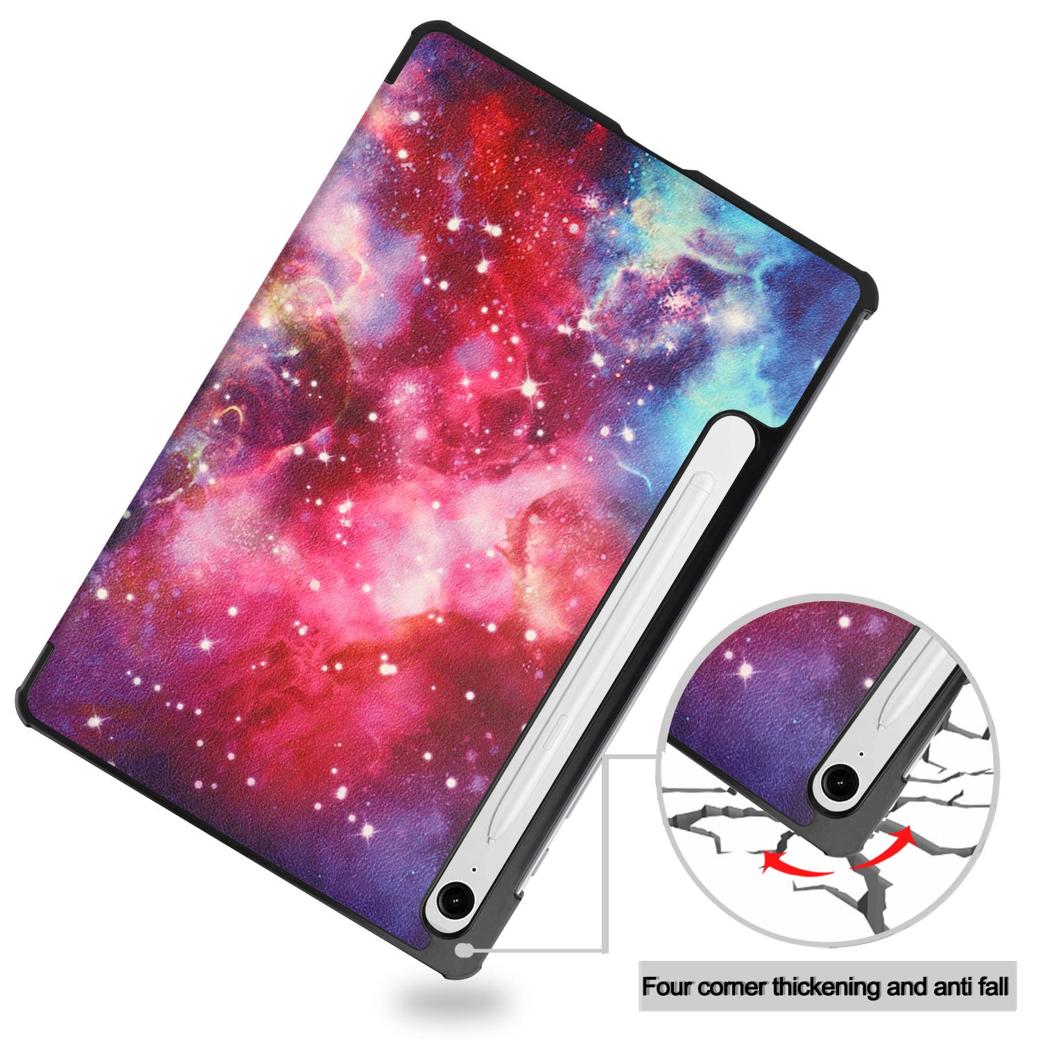Samsung Galaxy Tab S10 Lite Tri-Fold etui, Rymd