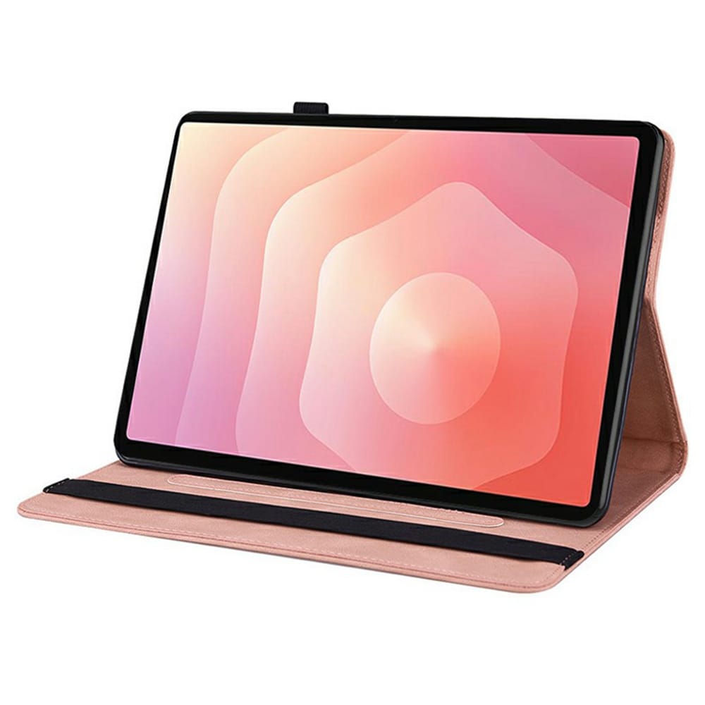 Samsung Galaxy Tab S11 Fint etui med sommerfugler, Rosa