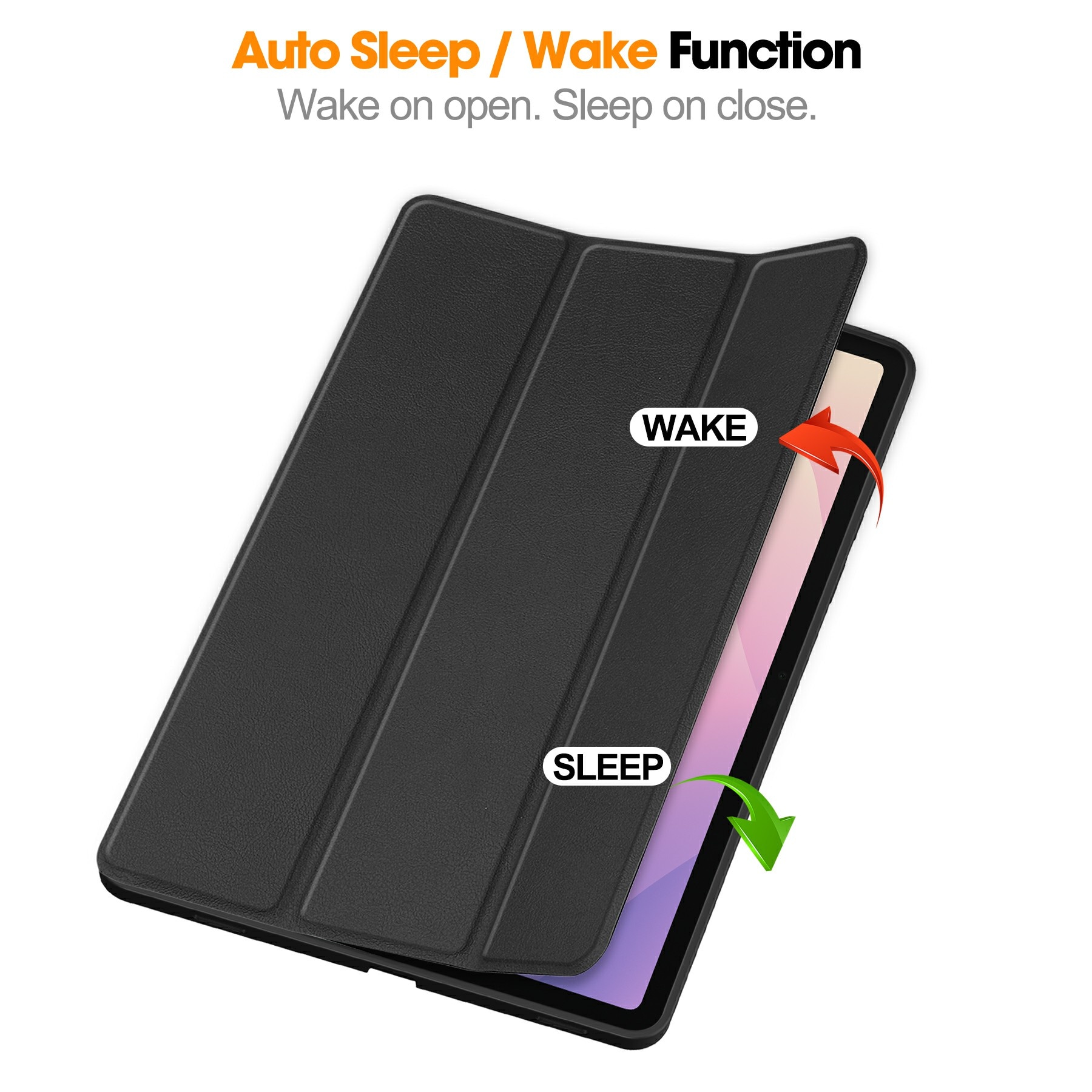 Samsung Galaxy Tab S11 Tri-fold etui med pennholder, Svart