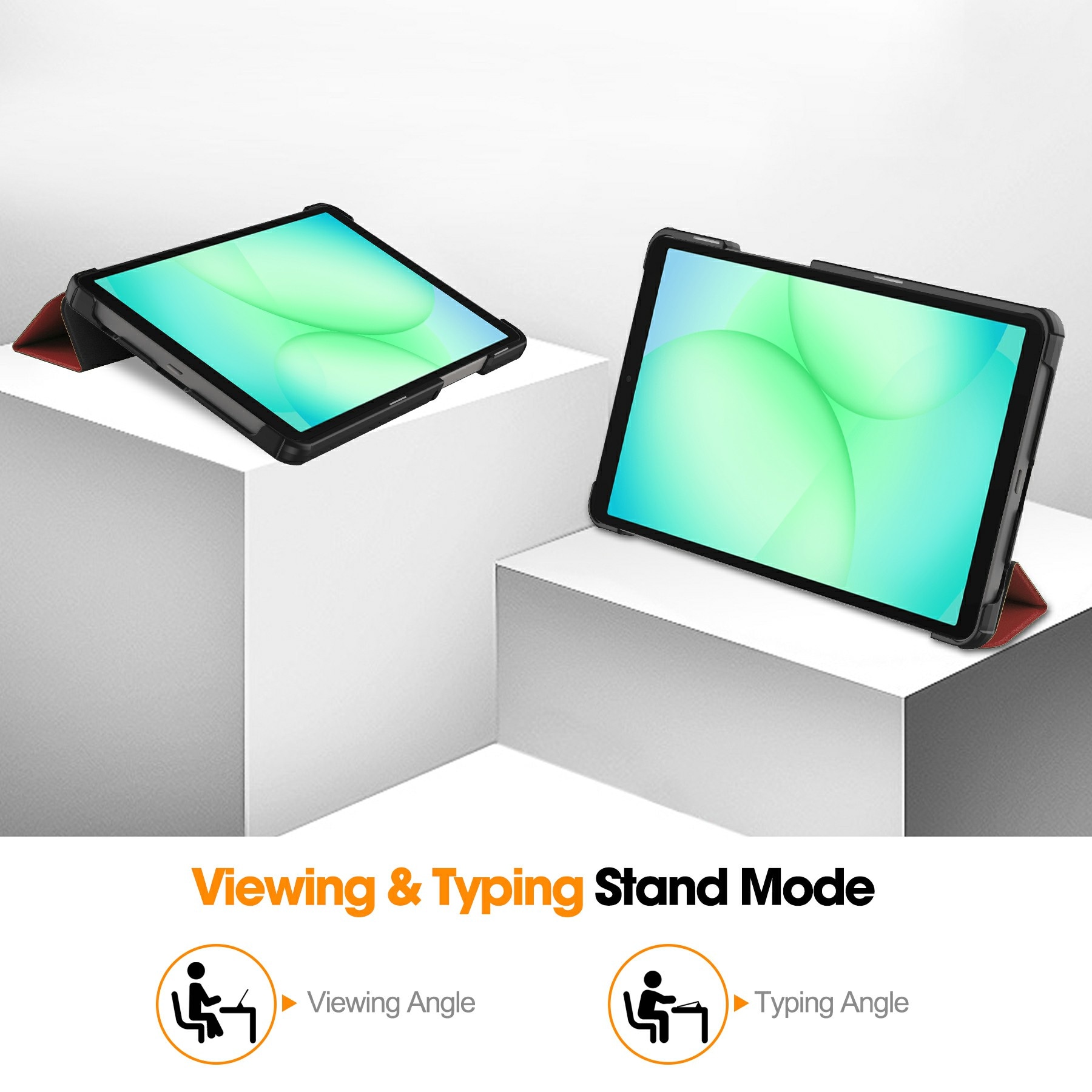 Samsung Galaxy Tab A11 Tri-Fold etui, Rød