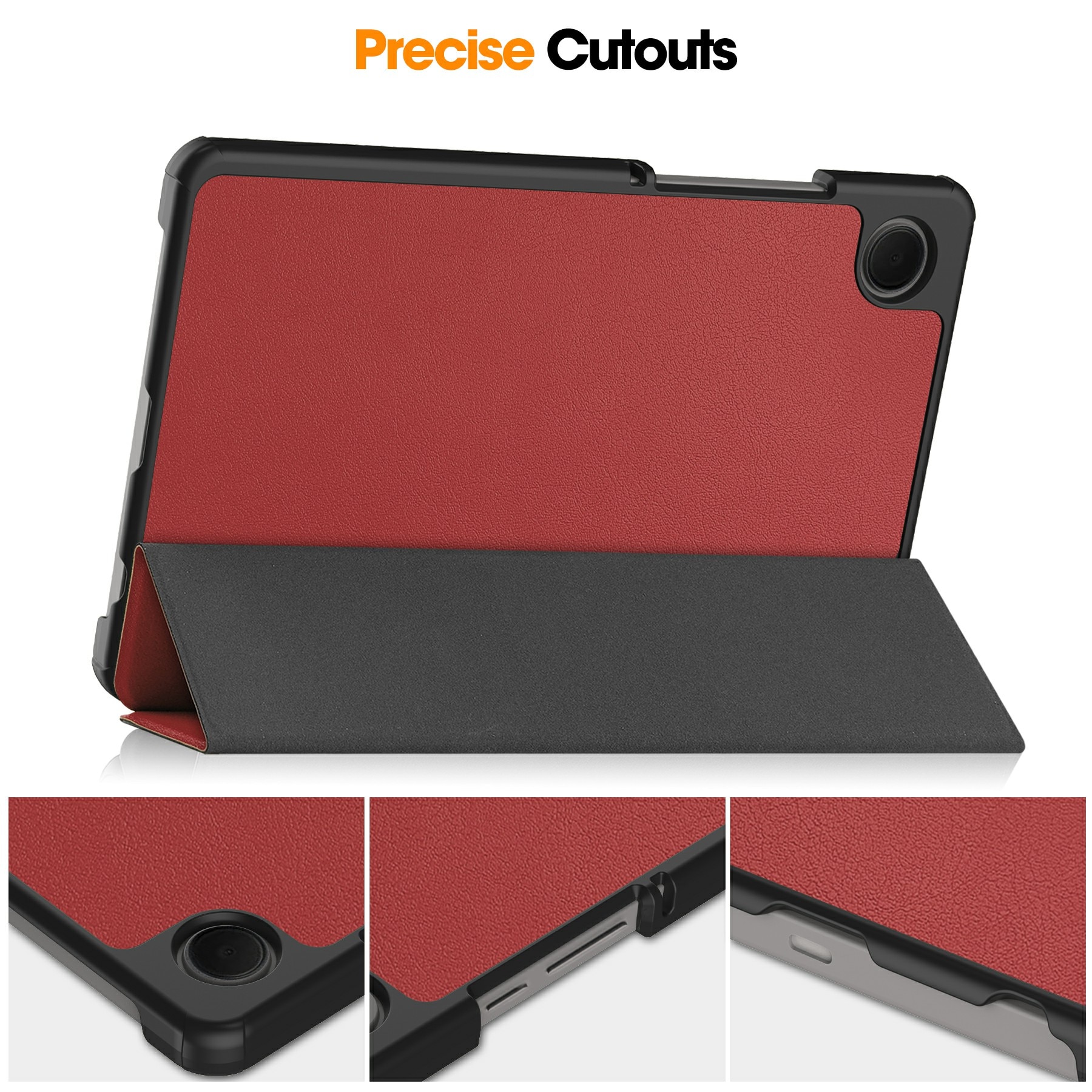 Samsung Galaxy Tab A11 Tri-Fold etui, Rød