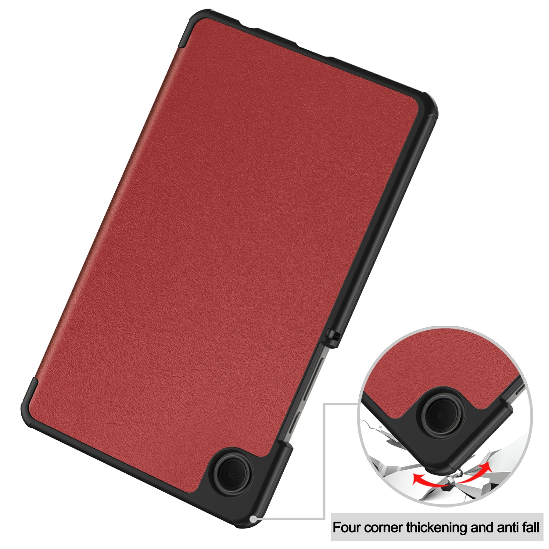 Samsung Galaxy Tab A11 Tri-Fold etui, Rød