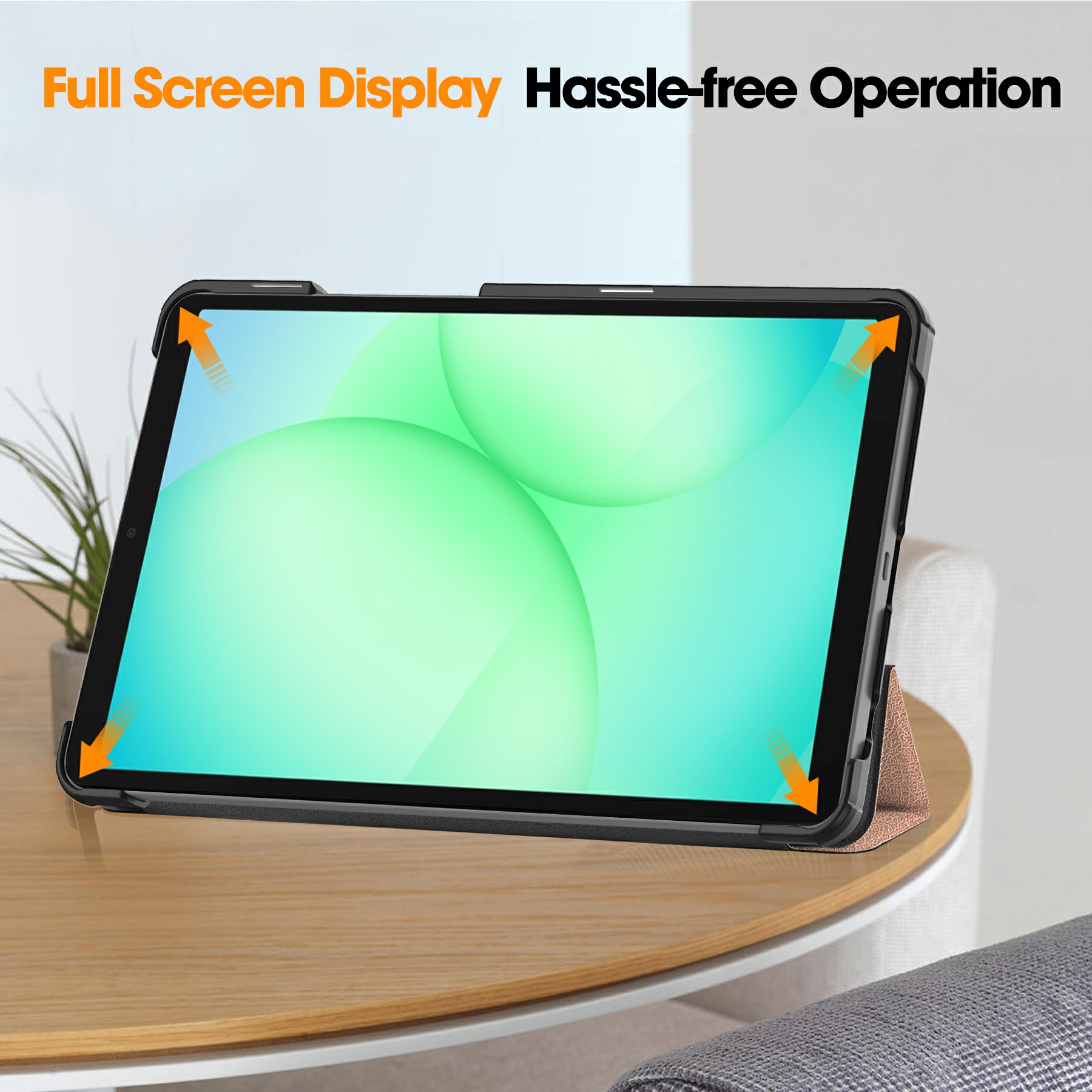 Samsung Galaxy Tab A11 Tri-Fold etui, Rosegull