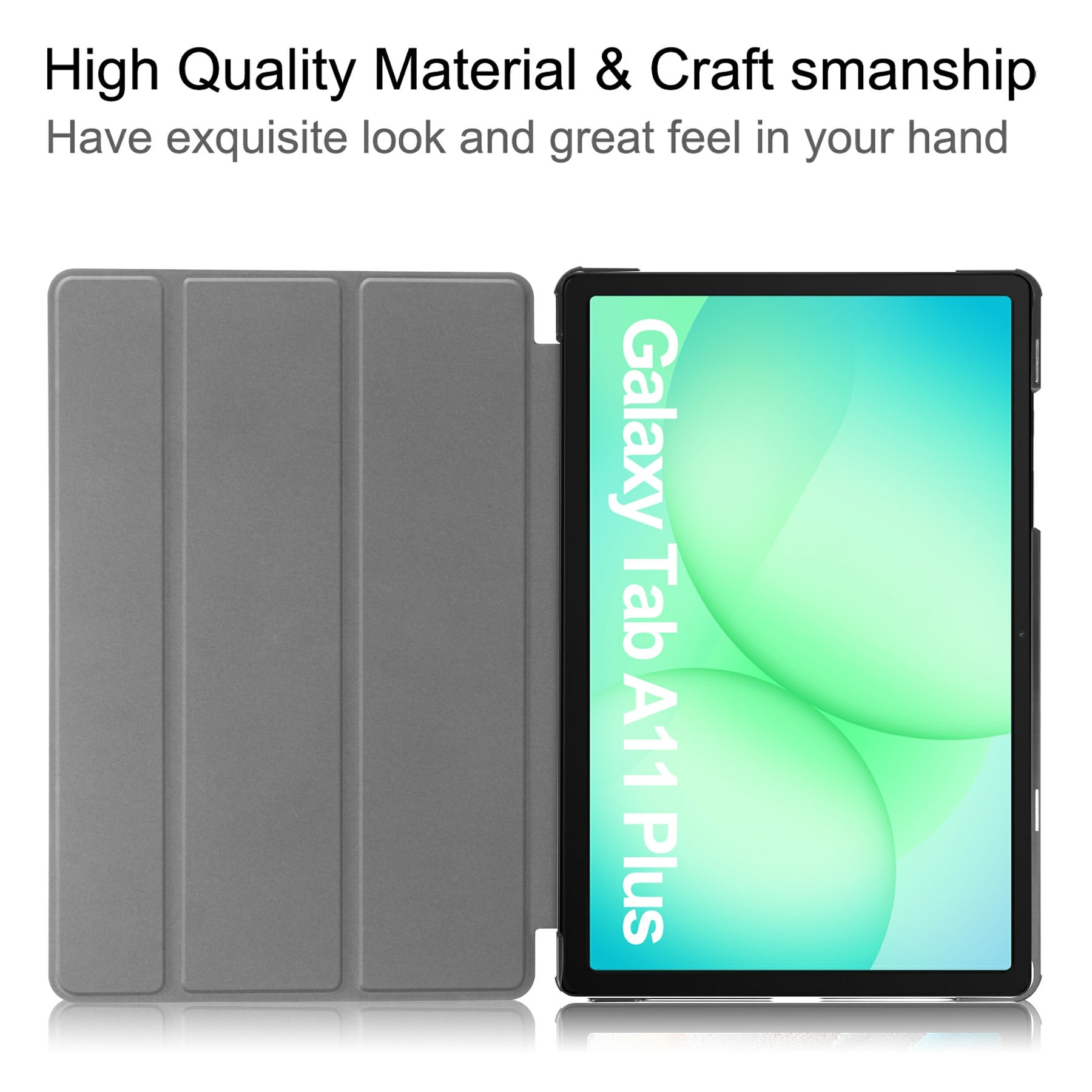 Samsung Galaxy Tab A11 Plus Tri-Fold etui, Grå