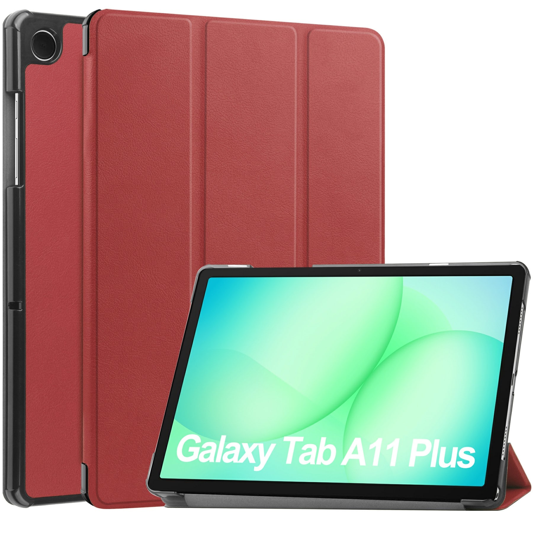 Samsung Galaxy Tab A11 Plus Tri-Fold etui, Rød