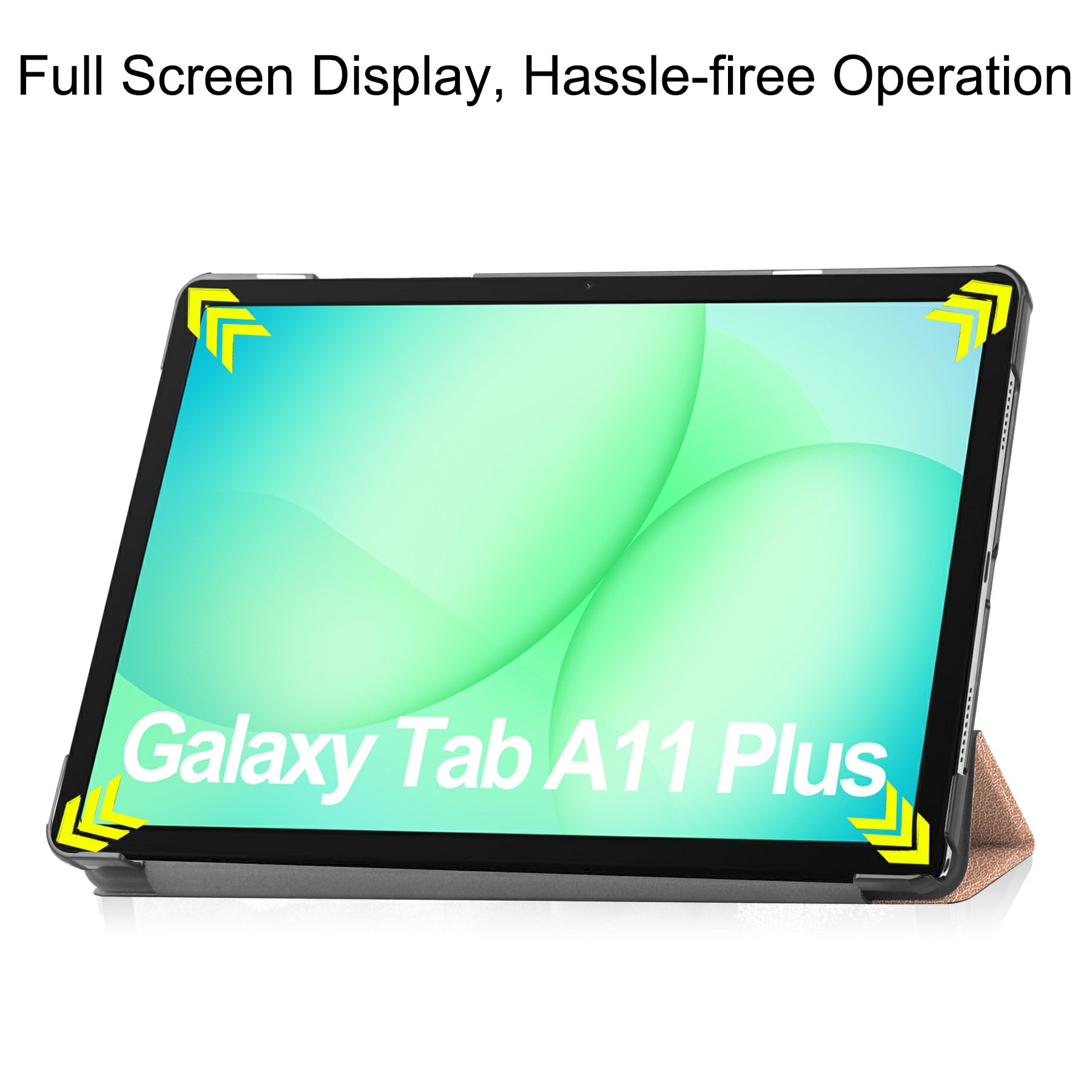 Samsung Galaxy Tab A11 Plus Tri-Fold etui, Rosegull