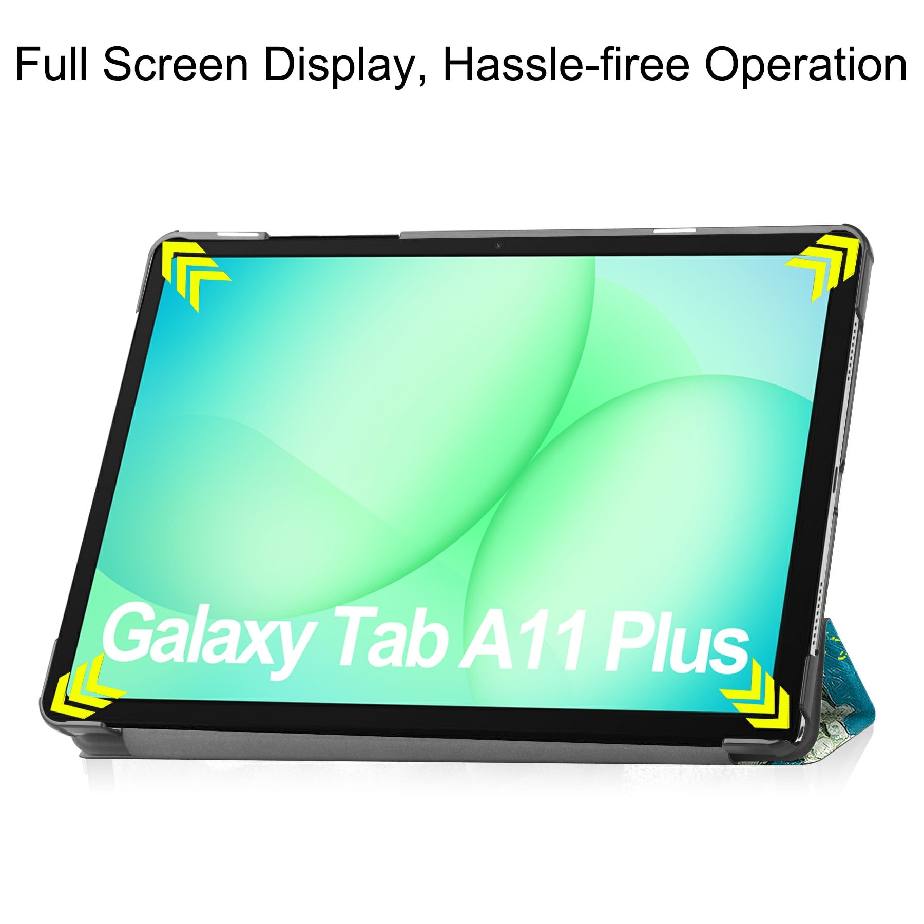 Samsung Galaxy Tab A11 Plus Tri-Fold etui, Kirsebærblomster