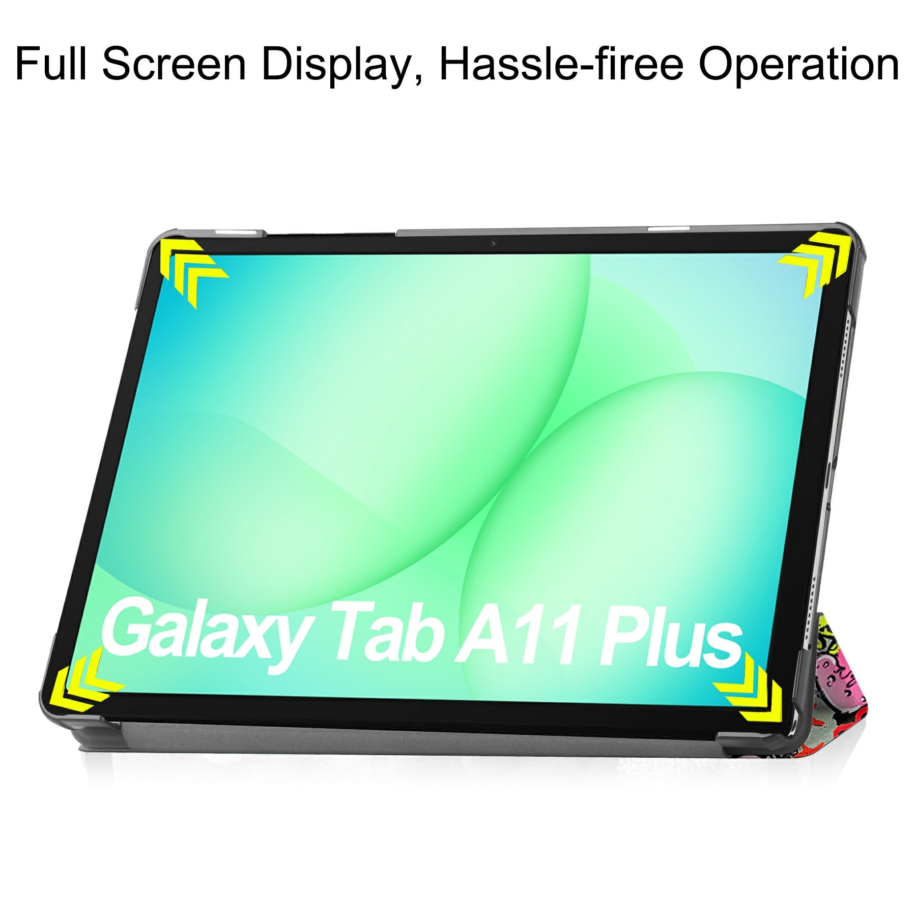 Samsung Galaxy Tab A11 Plus Tri-Fold etui, Graffiti