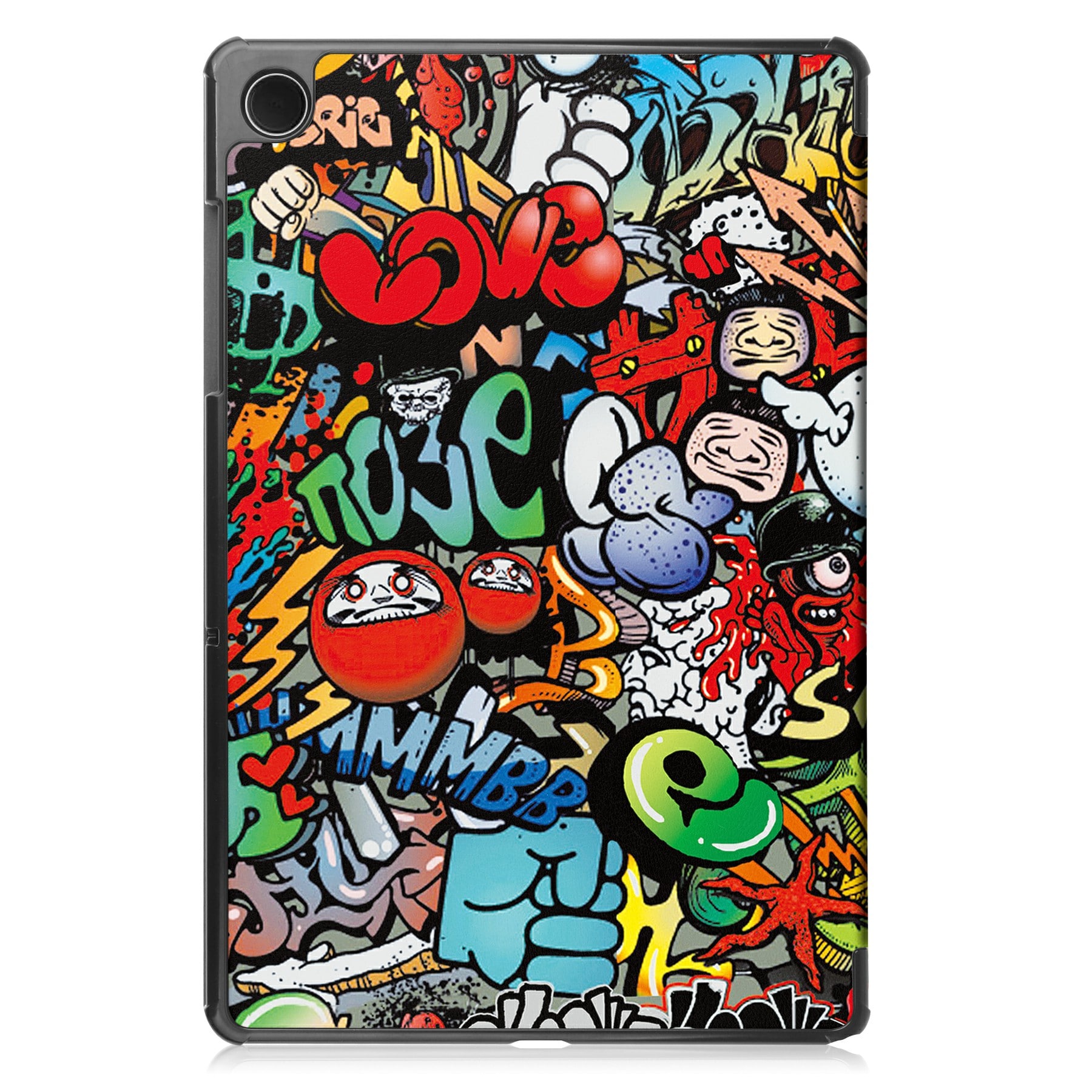 Samsung Galaxy Tab A11 Plus Tri-Fold etui, Graffiti