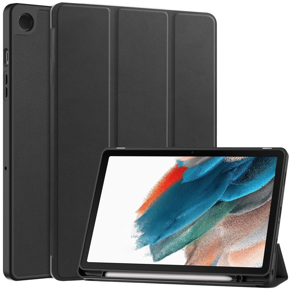 Samsung Galaxy Tab A9 Plus Tri-fold etui med pennholder, Svart
