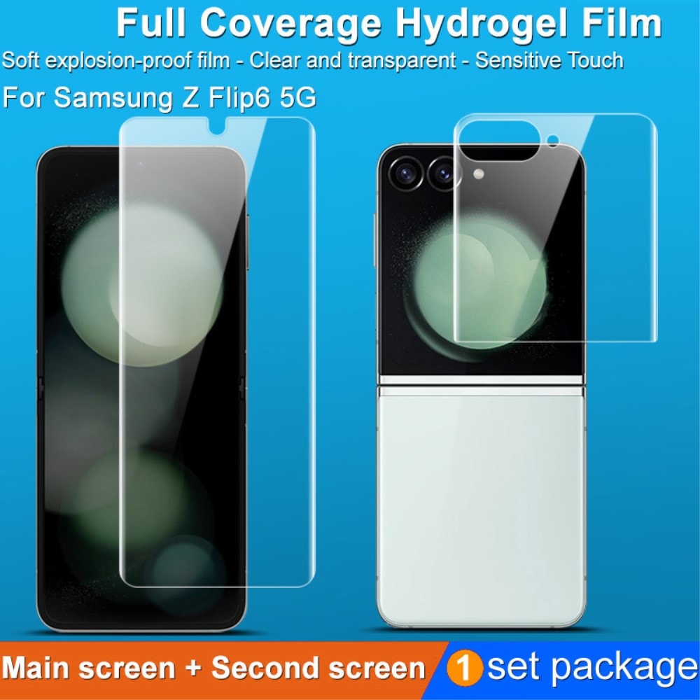 Samsung Galaxy Z Flip 6 Heldekkende myk skjermbeskytter