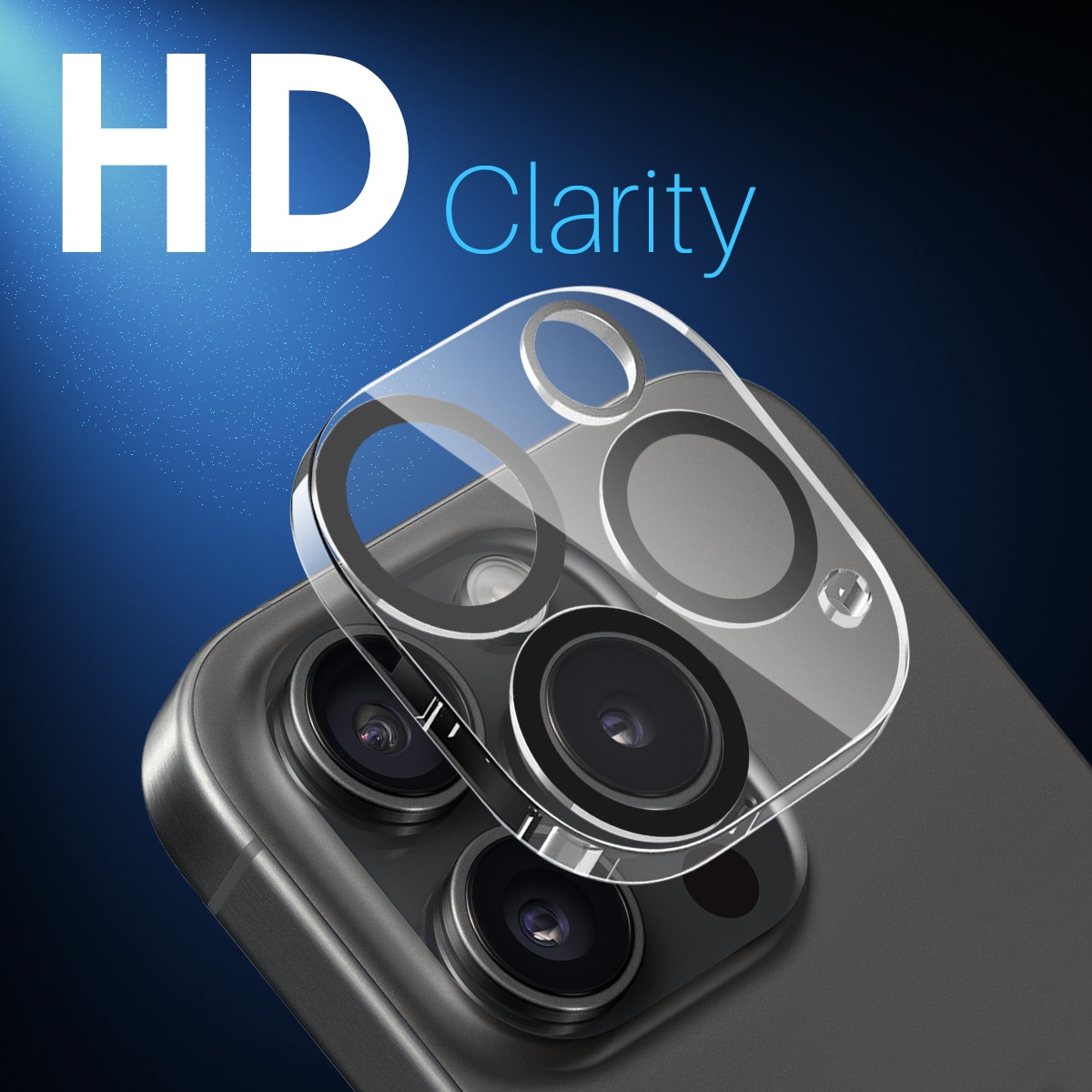 iPhone 16 Pro 2-pakning kameralinsebeskytter i herdet glass