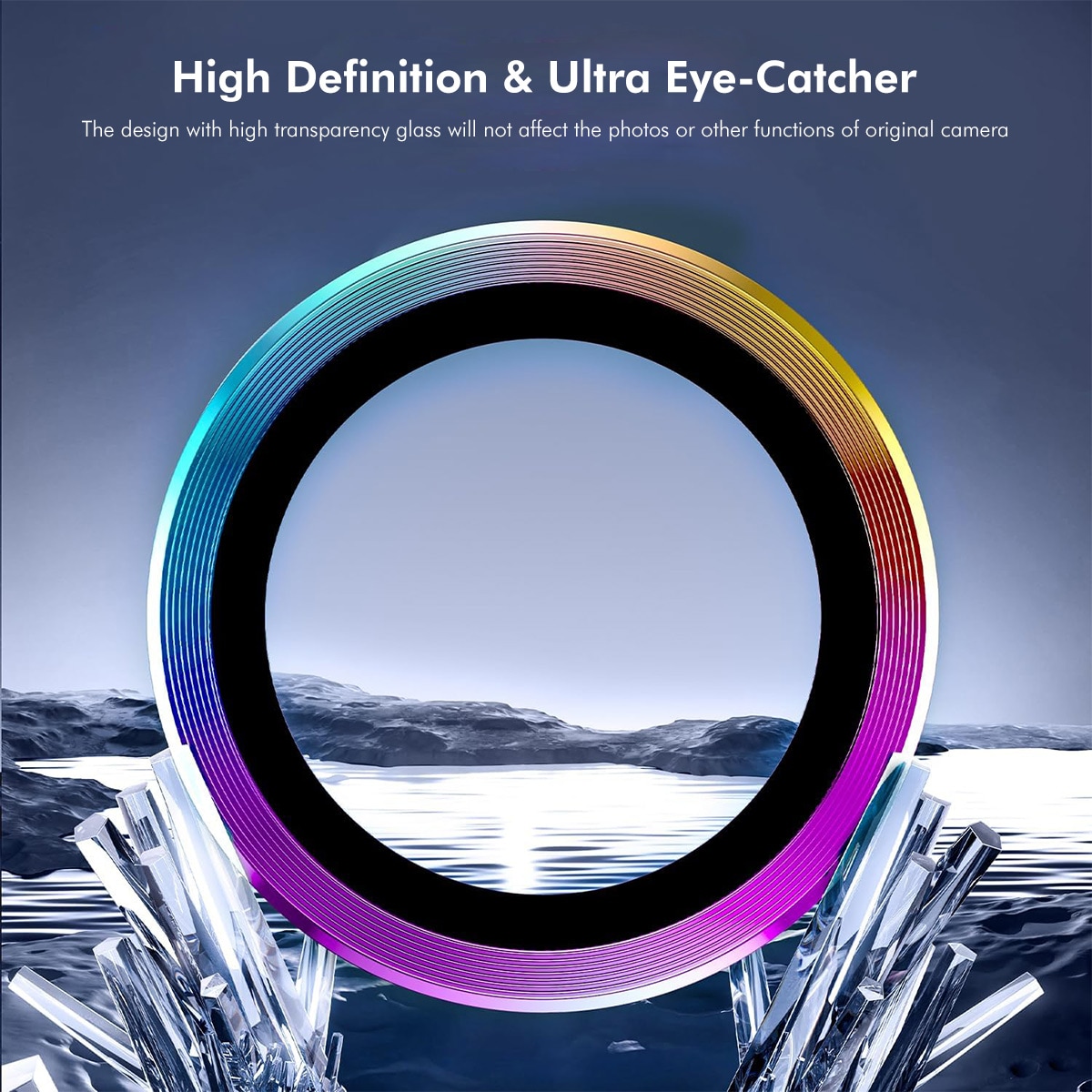 Samsung Galaxy A16 Linsebeskytter i glass og aluminium, Svart