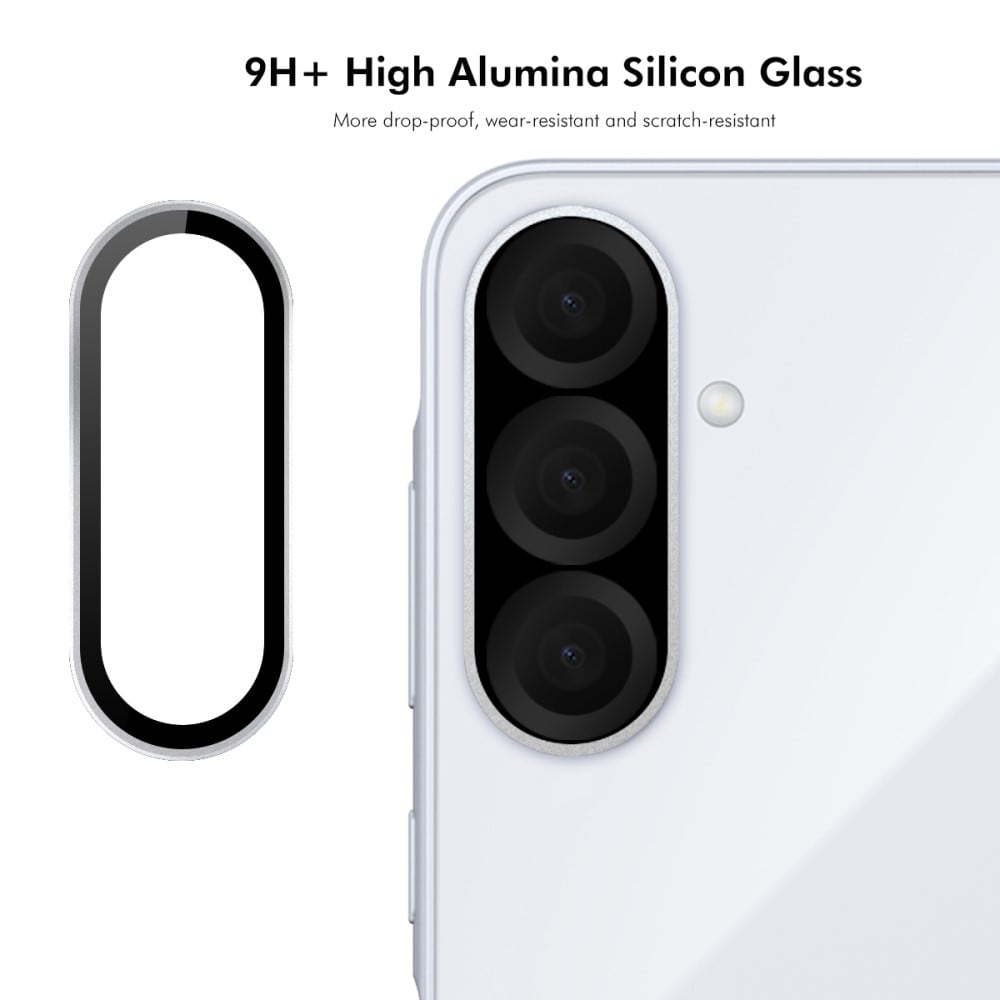 Samsung Galaxy A26 Linsebeskytter i glass og aluminium, Svart