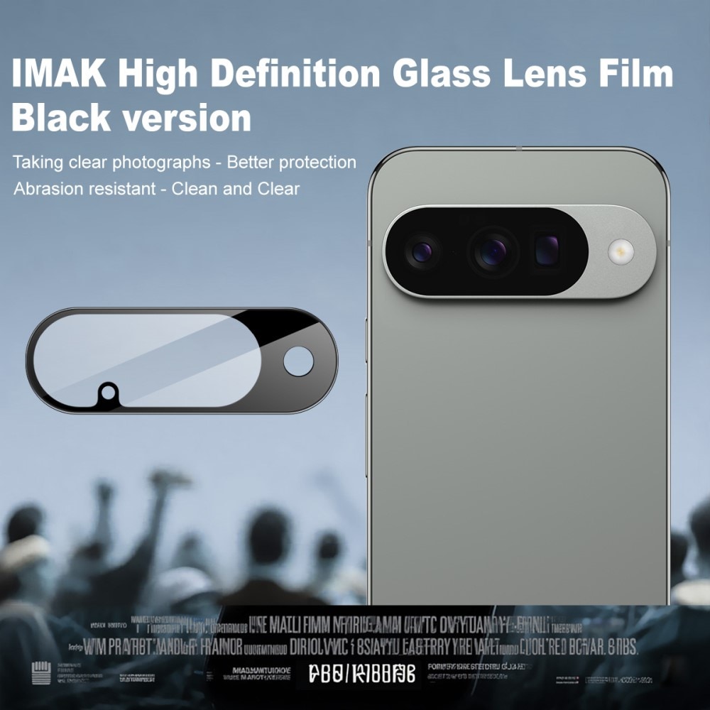 Google Pixel 10 Kameralinsebeskyttelse i glass, Svart