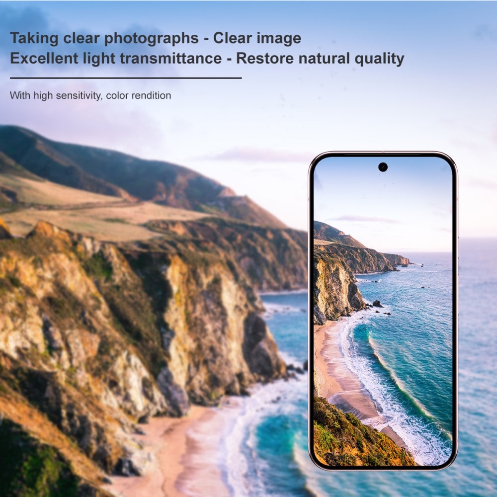 Google Pixel 10 Kameralinsebeskyttelse i glass, Svart