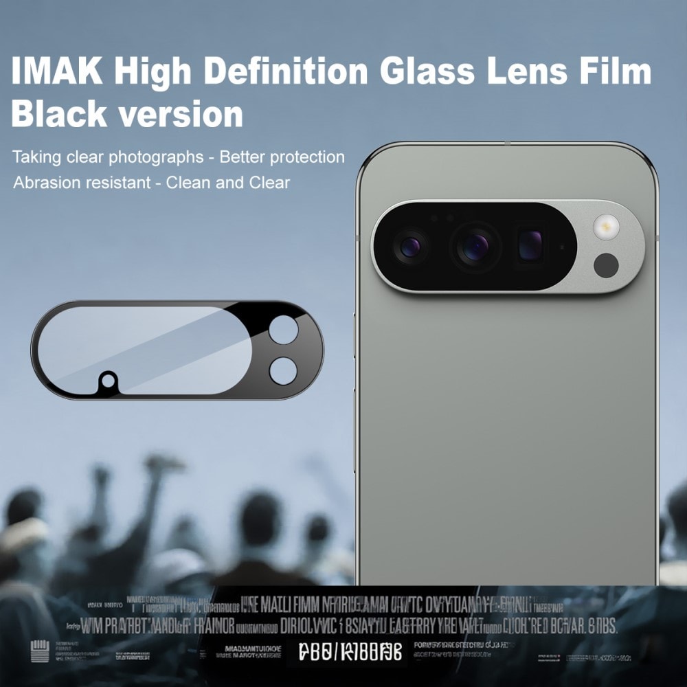 Google Pixel 10 Pro XL Kameralinsebeskyttelse i glass, Svart