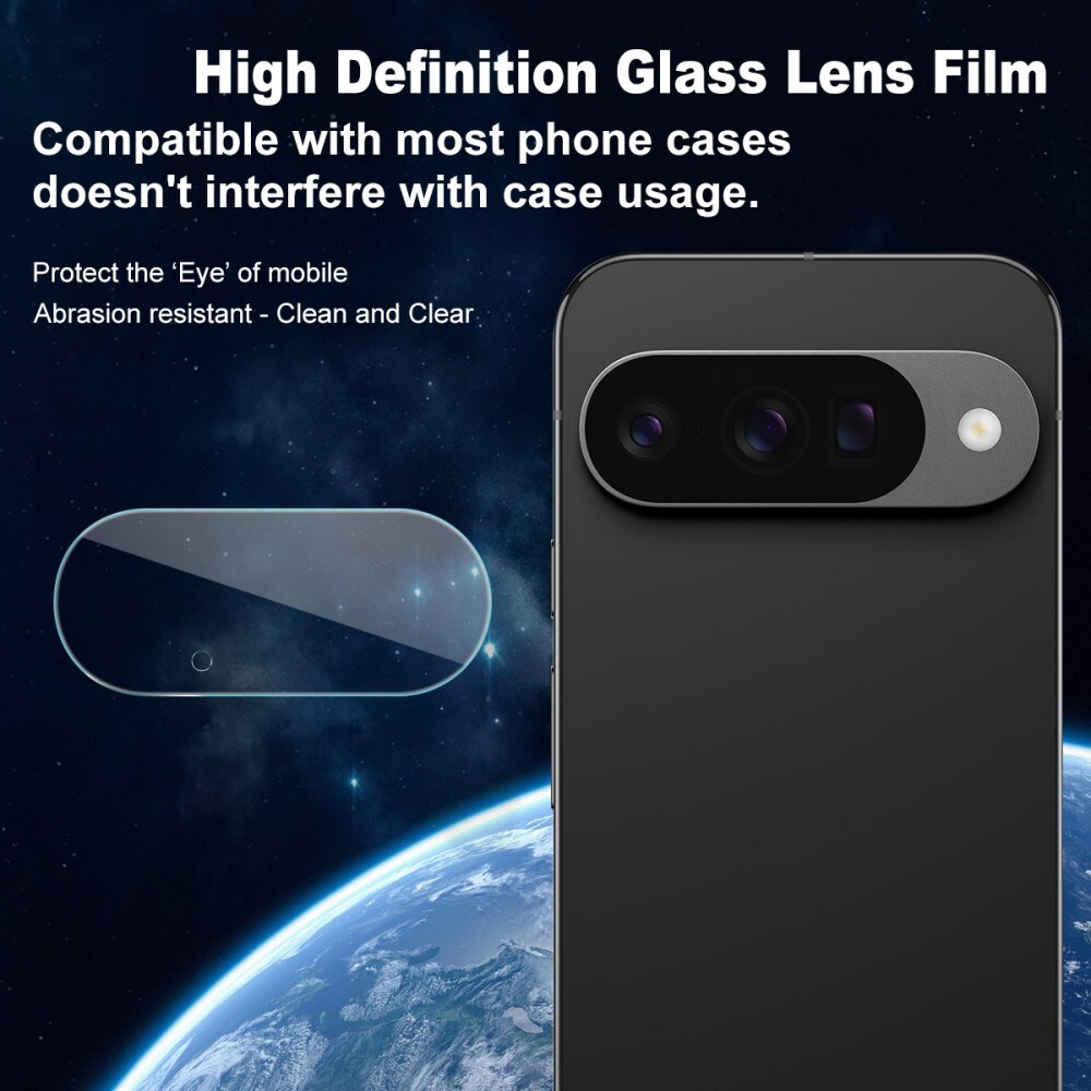 Google Pixel 10 Kameralinsebeskyttelse i glass, Gjennomsiktig