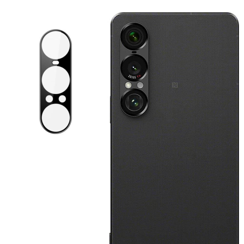 Sony Xperia 1 VII Kameralinsebeskyttelse i glass, Svart