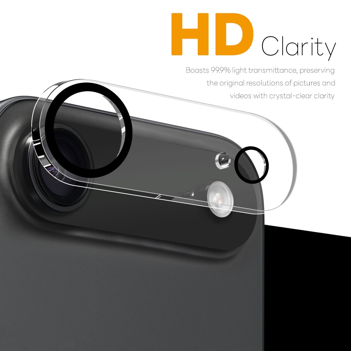 iPhone 17 Air 2-pakning kameralinsebeskytter i herdet glass