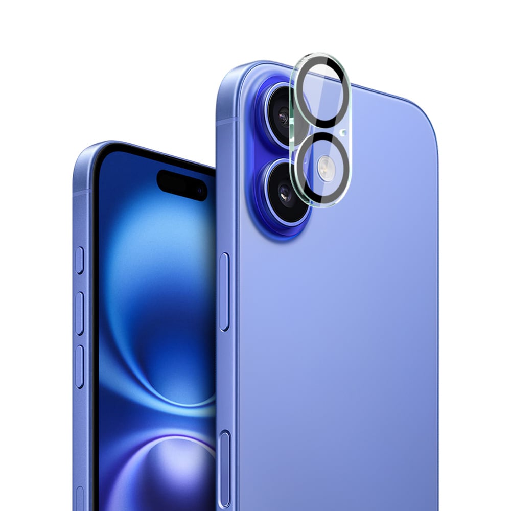 iPhone 17 Kameralinsebeskyttelse i glass, Gjennomsiktig