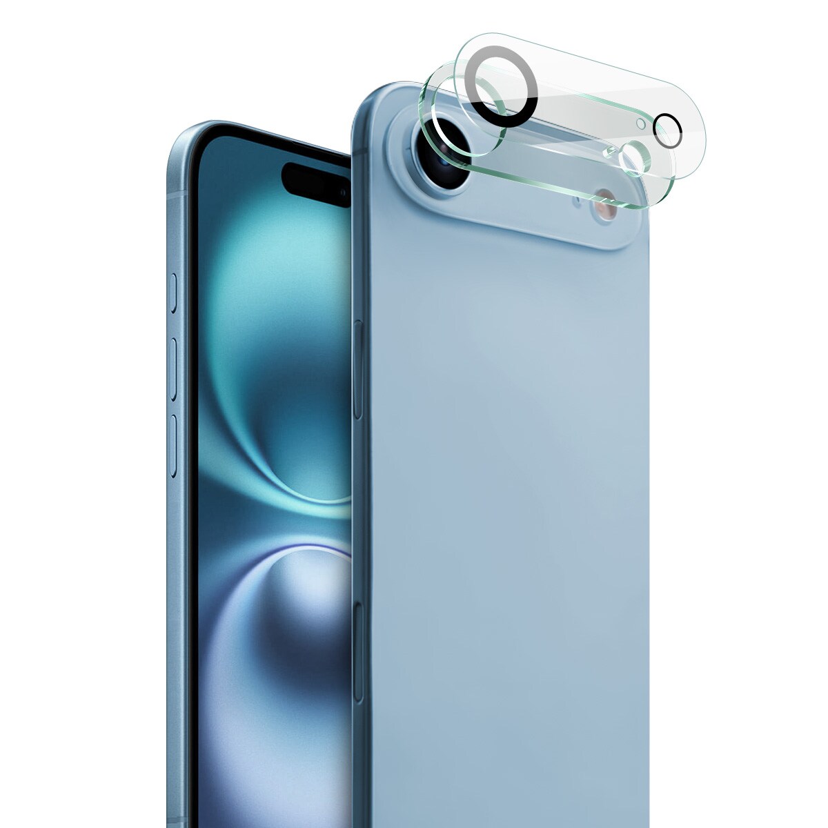 iPhone 17 Air Kameralinsebeskyttelse i glass, Gjennomsiktig