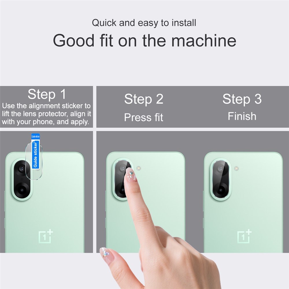  OnePlus Nord CE5 Kameralinsebeskyttelse i glass, Gjennomsiktig