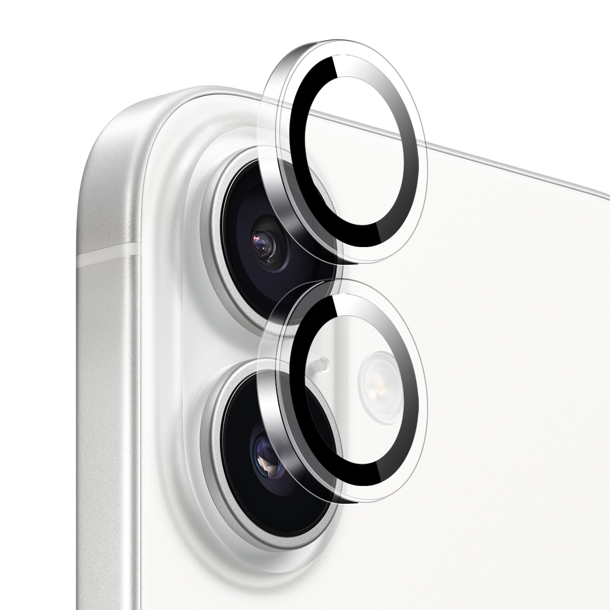 iPhone 17 Linsebeskytter i herdet glass Svart