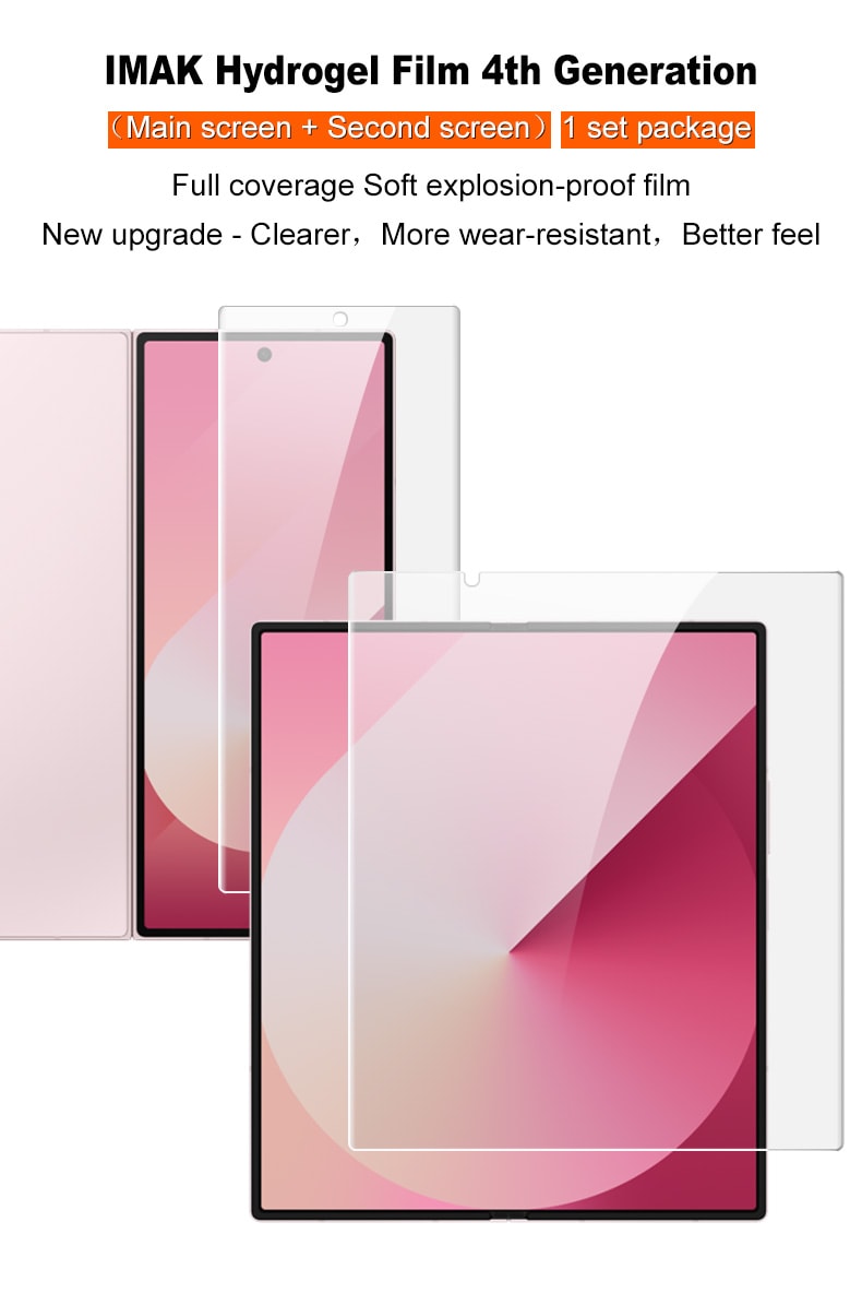 Samsung Galaxy Z Fold 7 Heldekkende myk skjermbeskytter