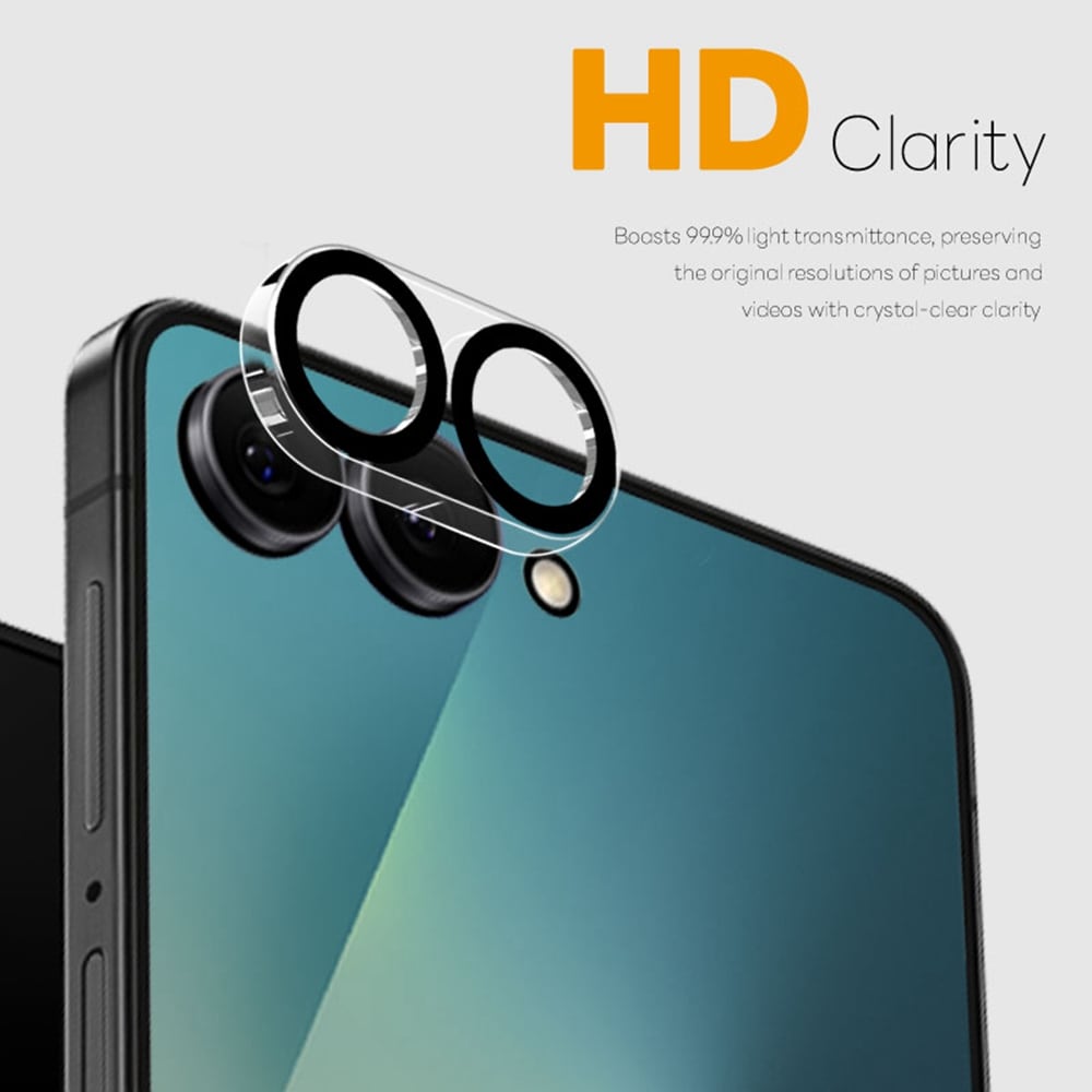 Samsung Galaxy Z Flip 7 2-pakning kameralinsebeskytter i herdet glass