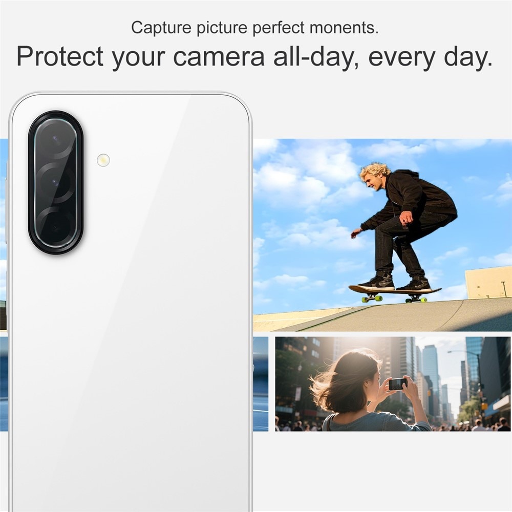 Samsung Galaxy A17 Kameralinsebeskyttelse i glass, Gjennomsiktig