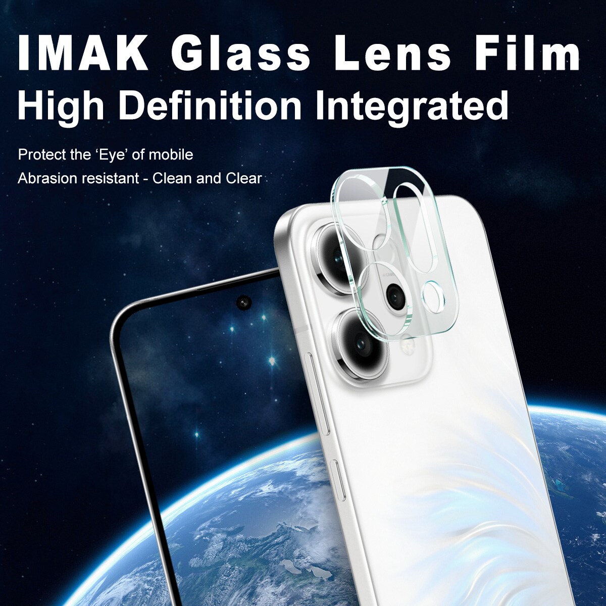 Oppo Reno 14 Kameralinsebeskyttelse i glass, Gjennomsiktig