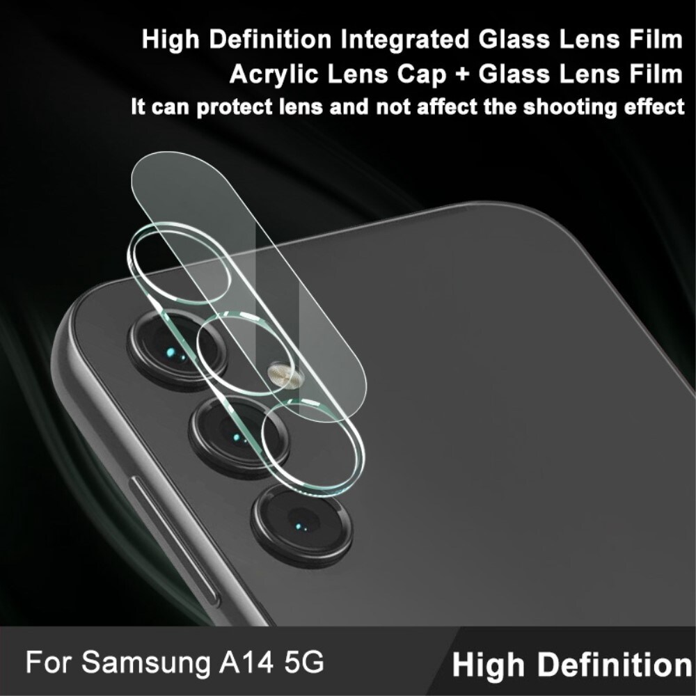 Samsung Galaxy A14 Kameralinsebeskyttelse i glass, Gjennomsiktig
