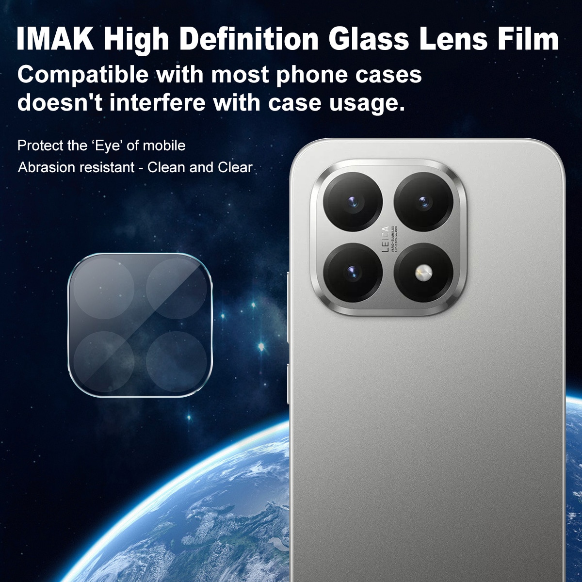Xiaomi 15T Kameralinsebeskyttelse i glass, Gjennomsiktig