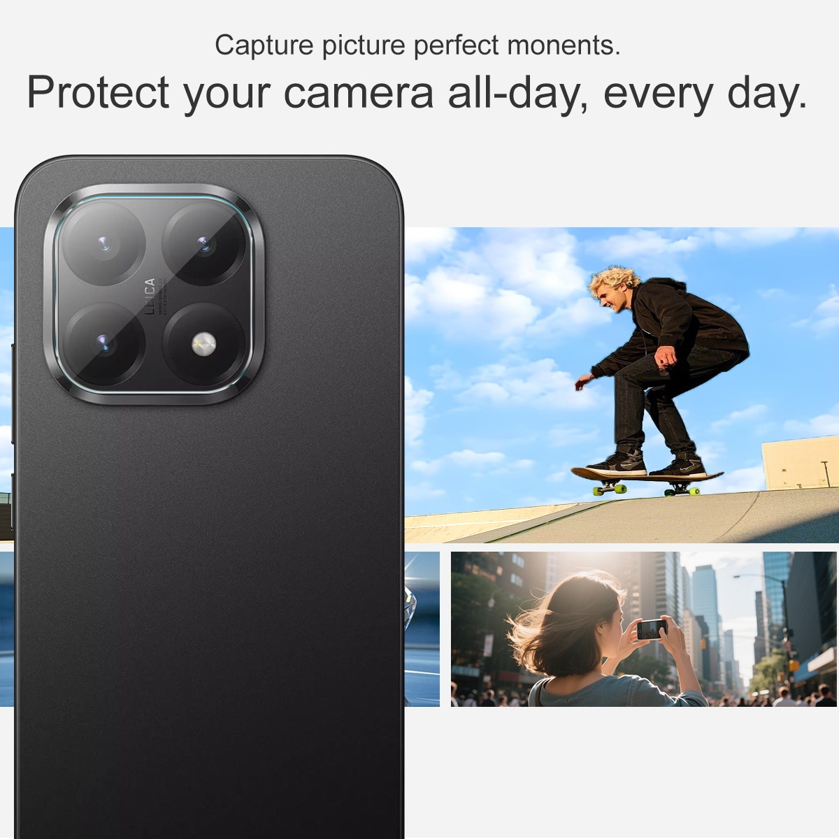 Xiaomi 15T Kameralinsebeskyttelse i glass, Gjennomsiktig