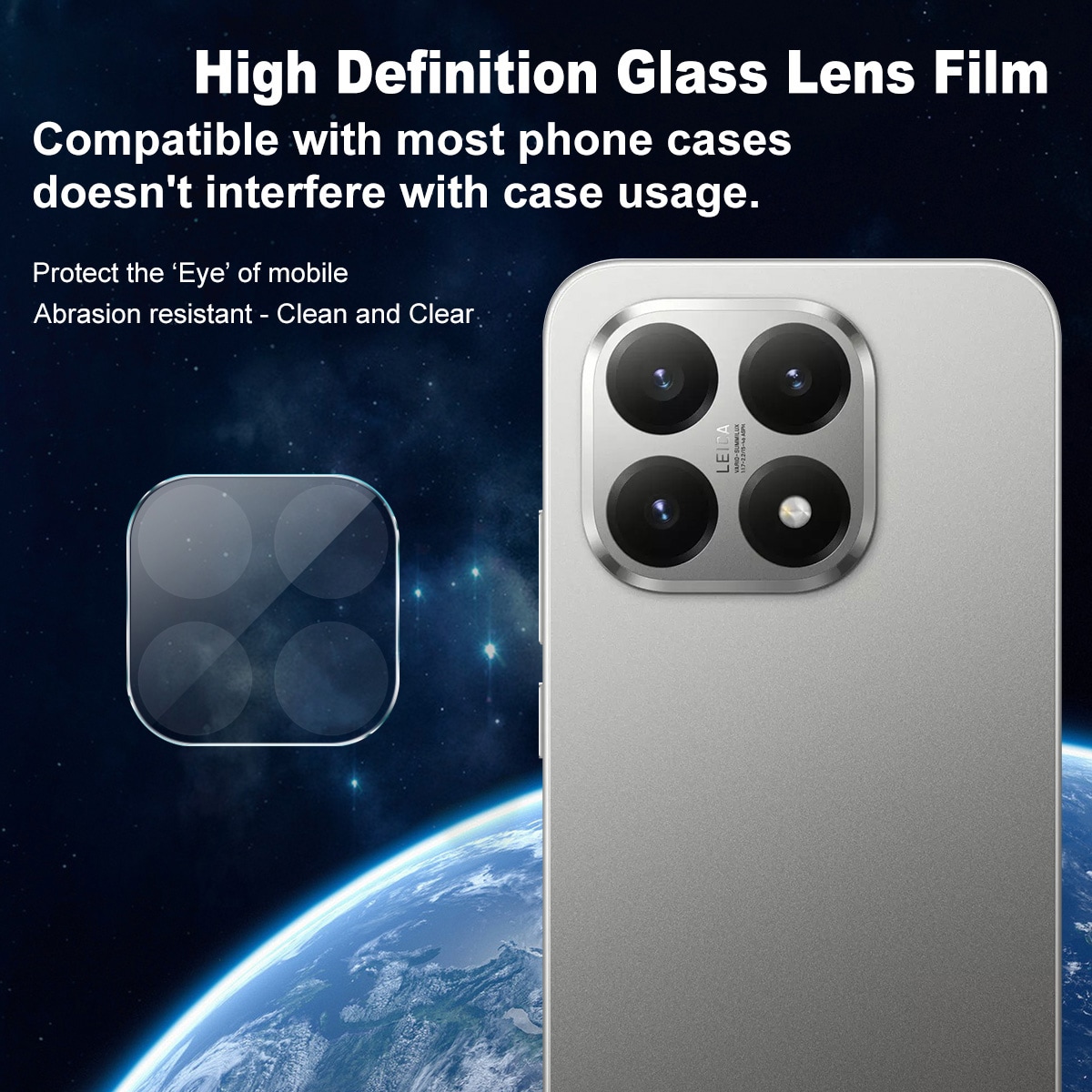 Xiaomi 15T Kameralinsebeskyttelse i glass, Gjennomsiktig
