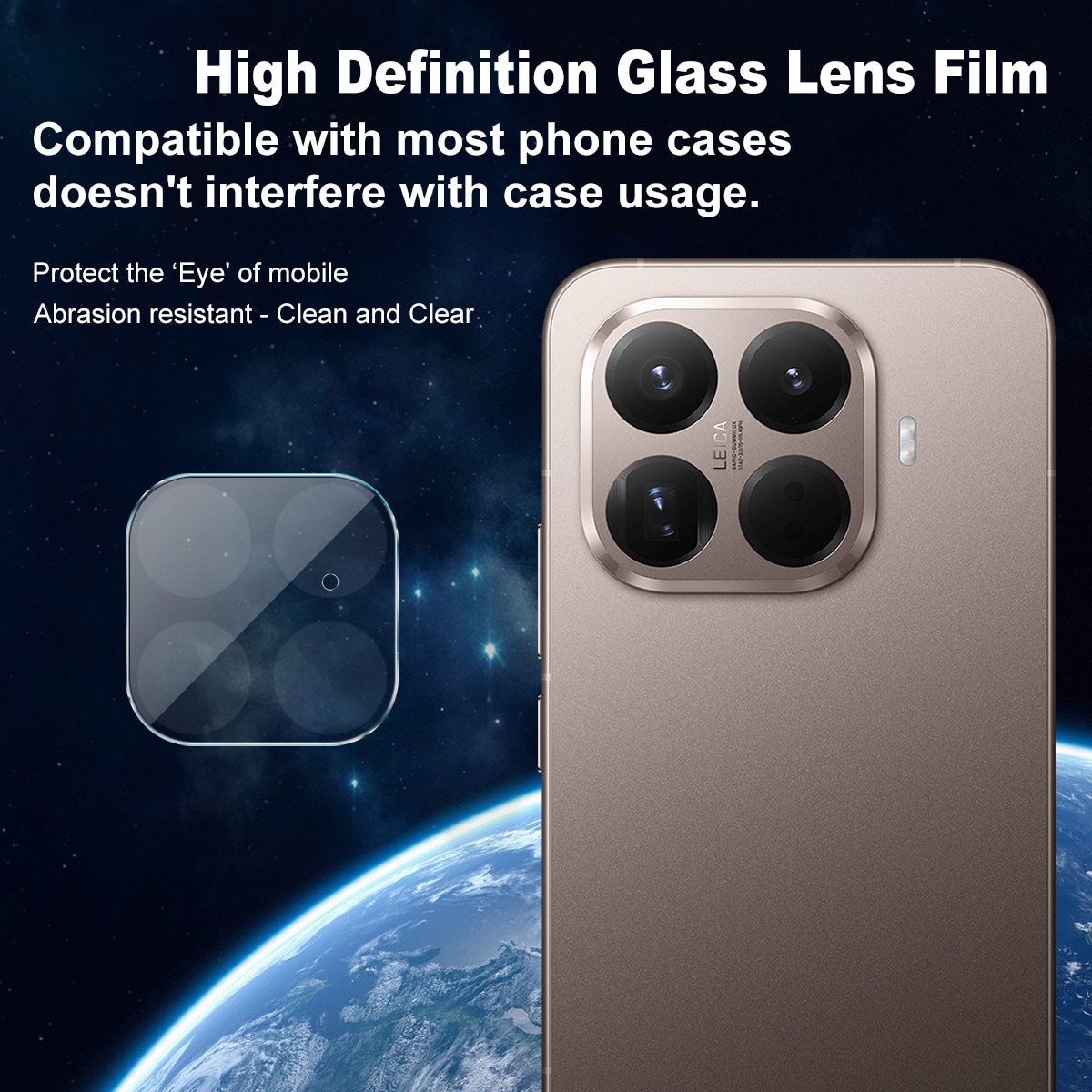 Xiaomi 15T Pro Kameralinsebeskyttelse i glass, Gjennomsiktig