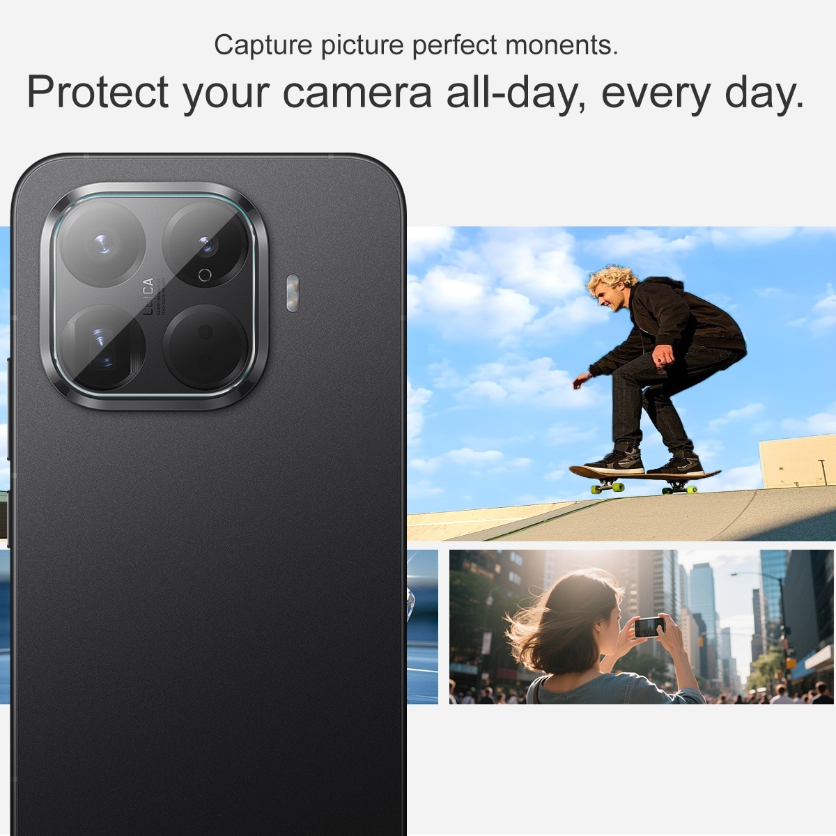 Xiaomi 15T Pro Kameralinsebeskyttelse i glass, Gjennomsiktig
