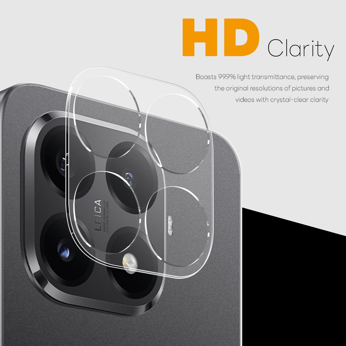 Xiaomi 15T Pro 2-pakning kameralinsebeskytter i herdet glass