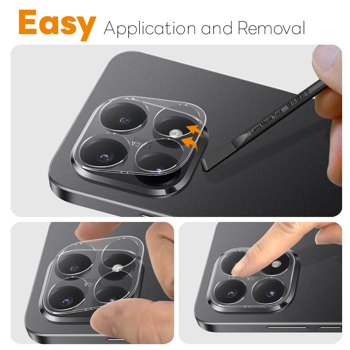 Xiaomi 15T Pro 2-pakning kameralinsebeskytter i herdet glass